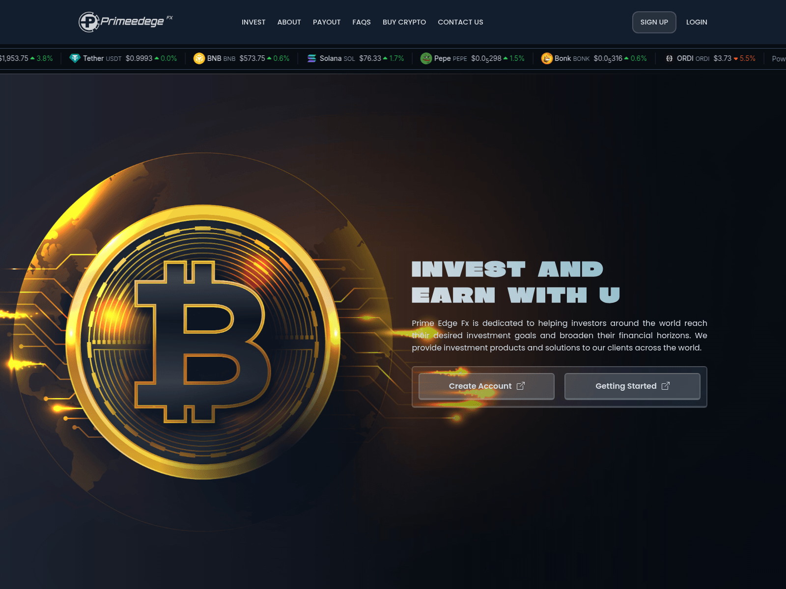 Screenshot of primeedgefx.com