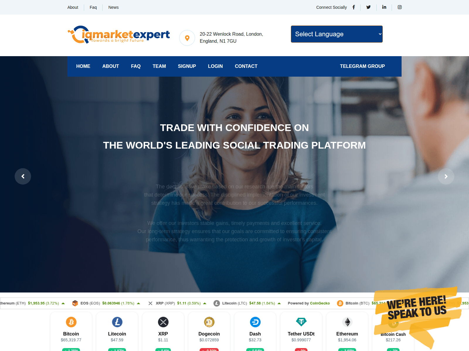 Screenshot of iqmarketexperts.com