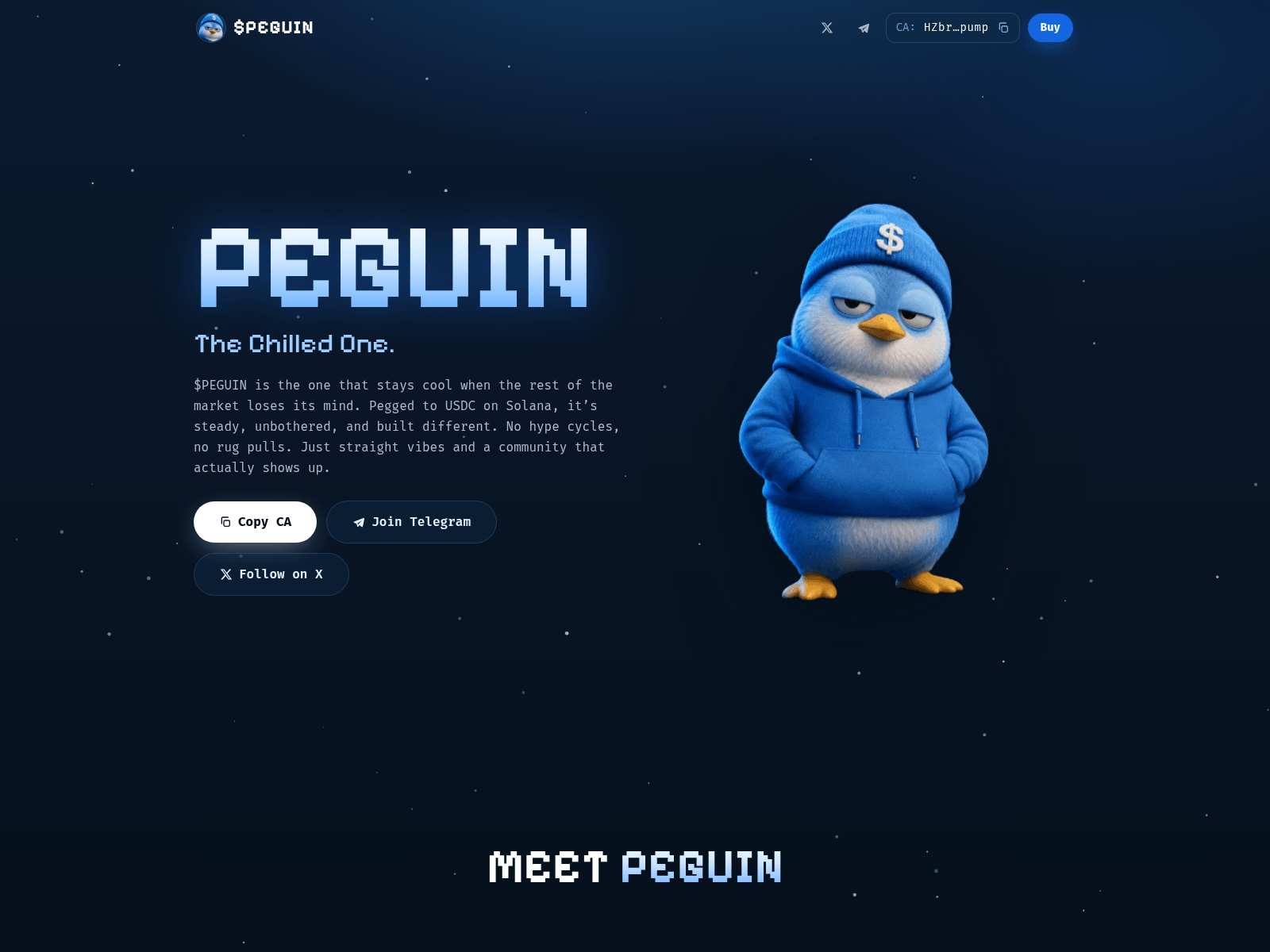 Screenshot of peguin.xyz