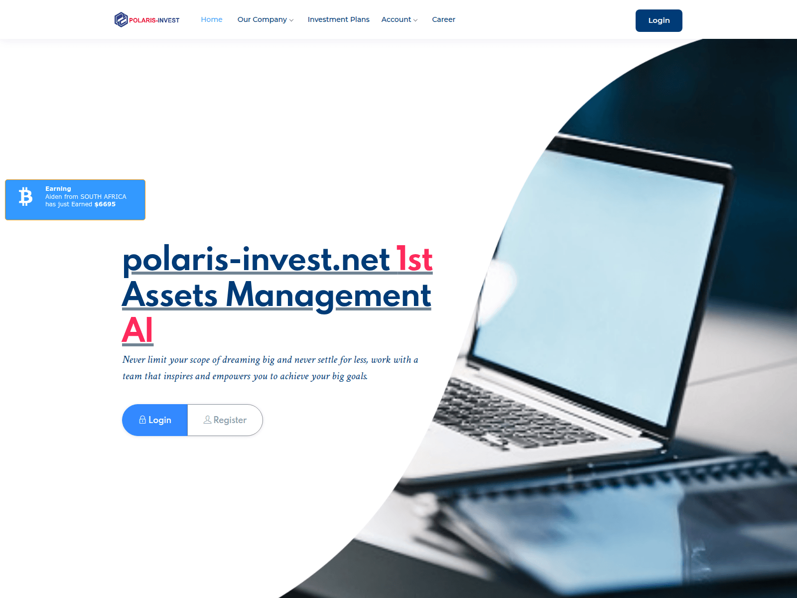 Screenshot of polaris-invest.net