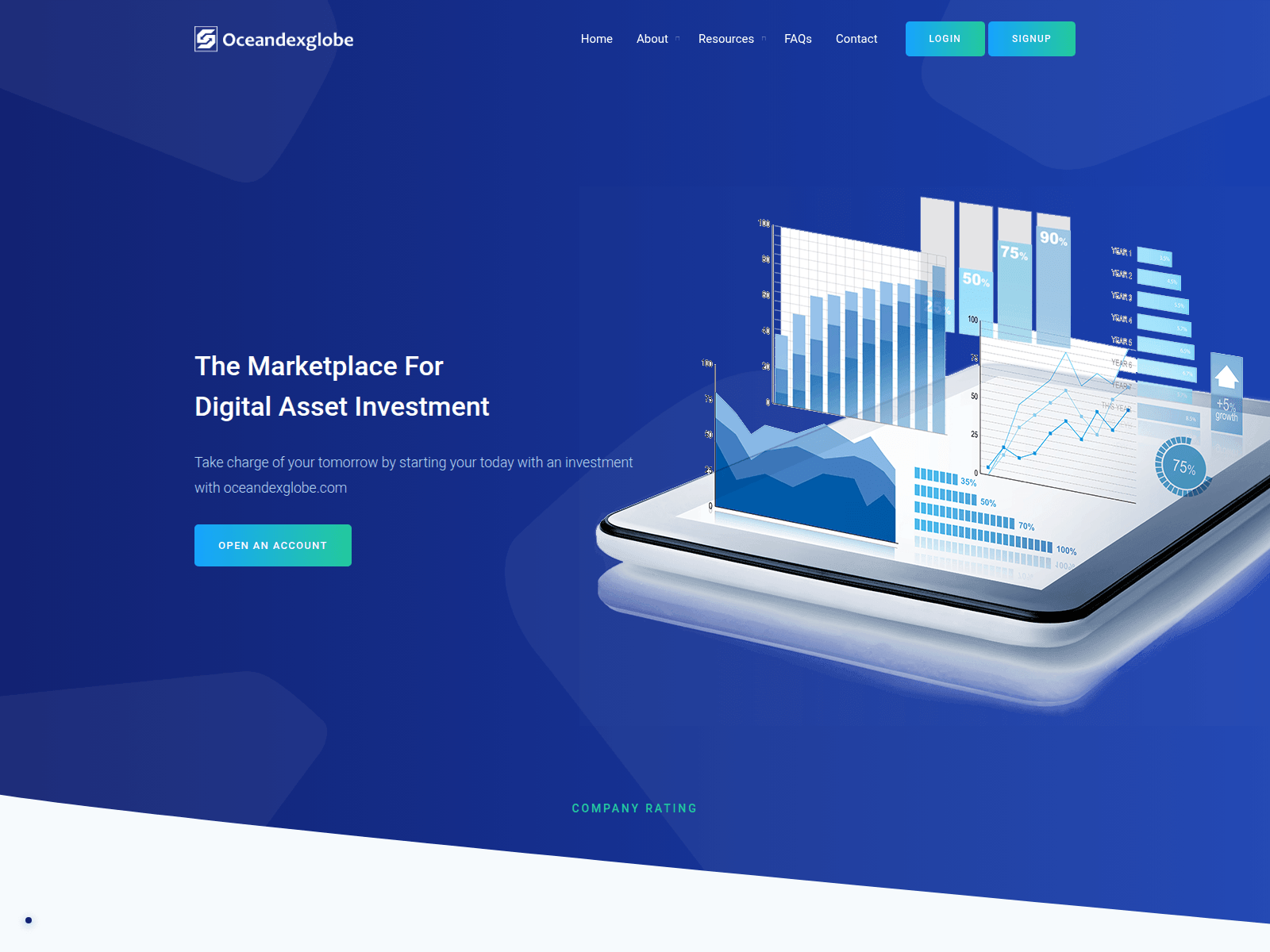 Screenshot of oceandexglobe.com