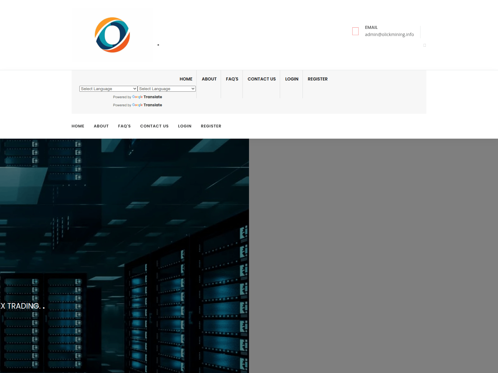 Screenshot of olickmining.info