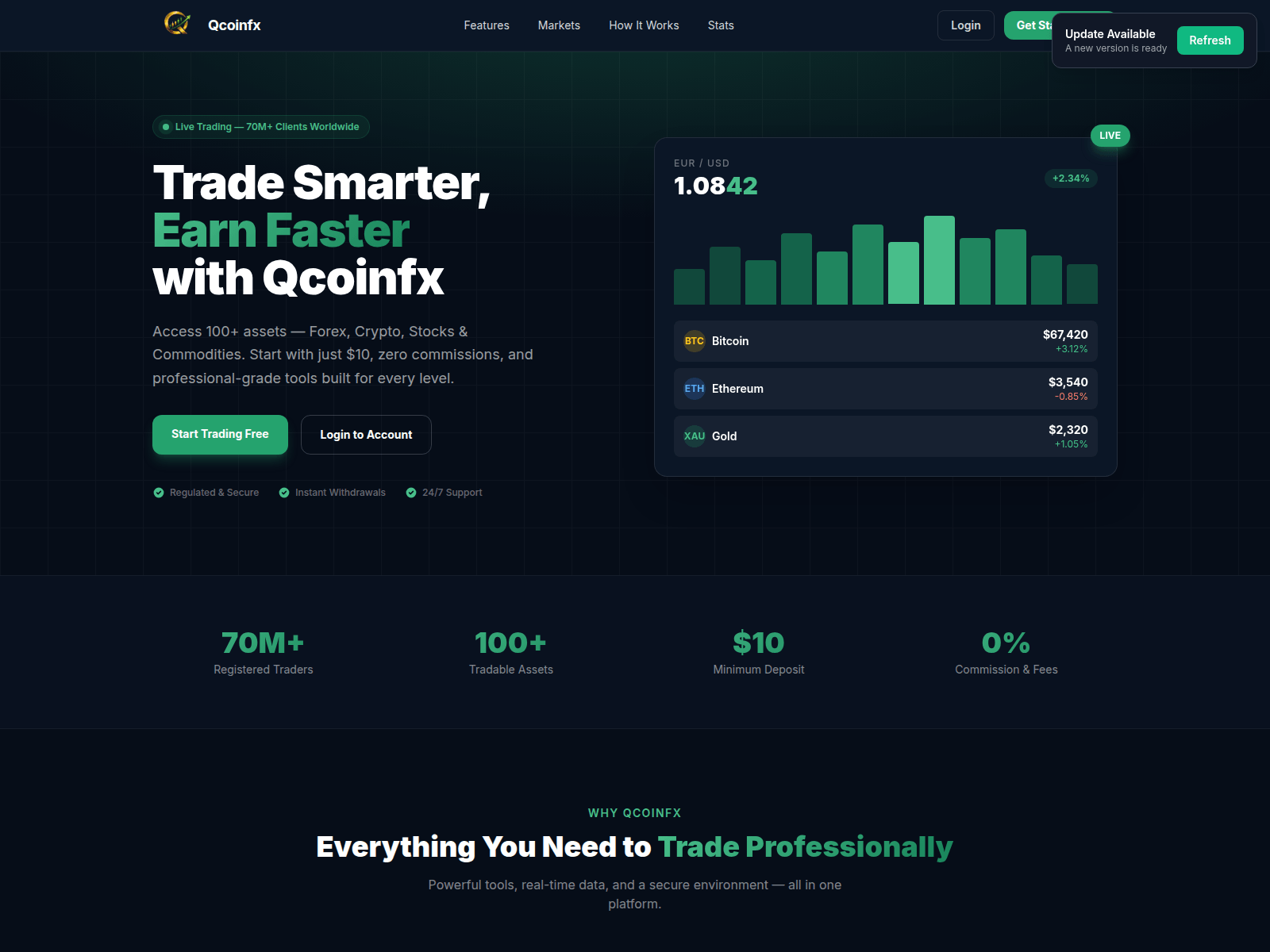 Screenshot of qcoinfx.com