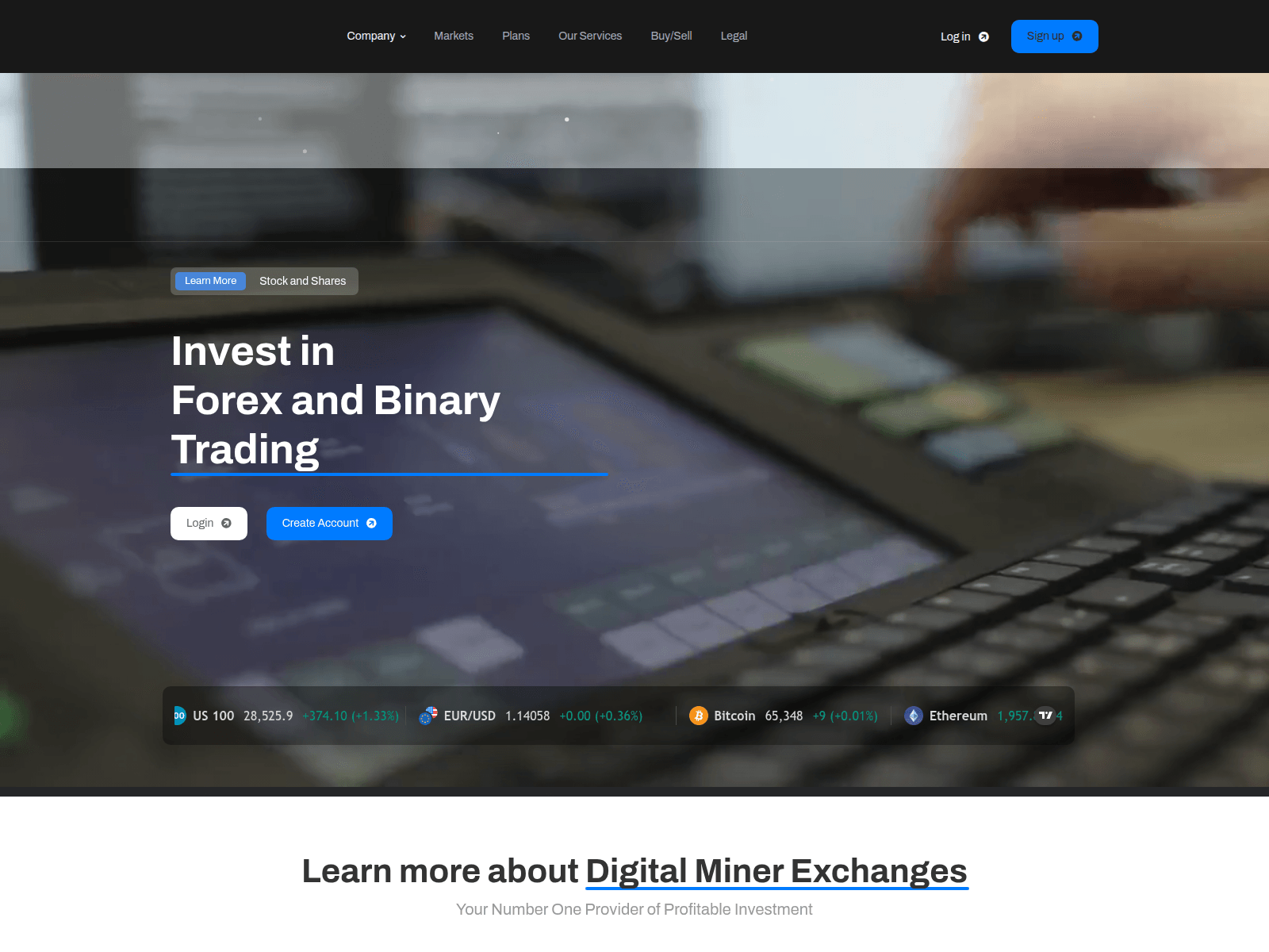 Screenshot of optionforextradinginvestment.live