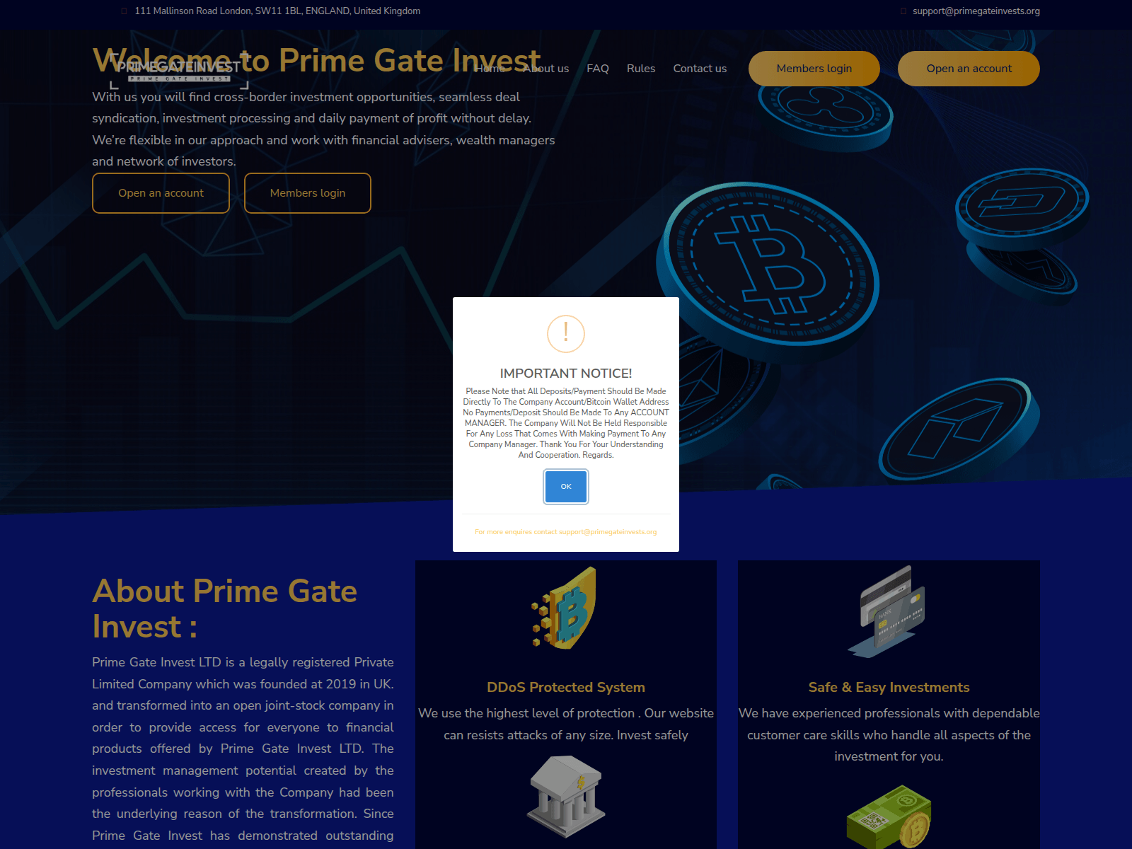 Screenshot of primegateinvests.org