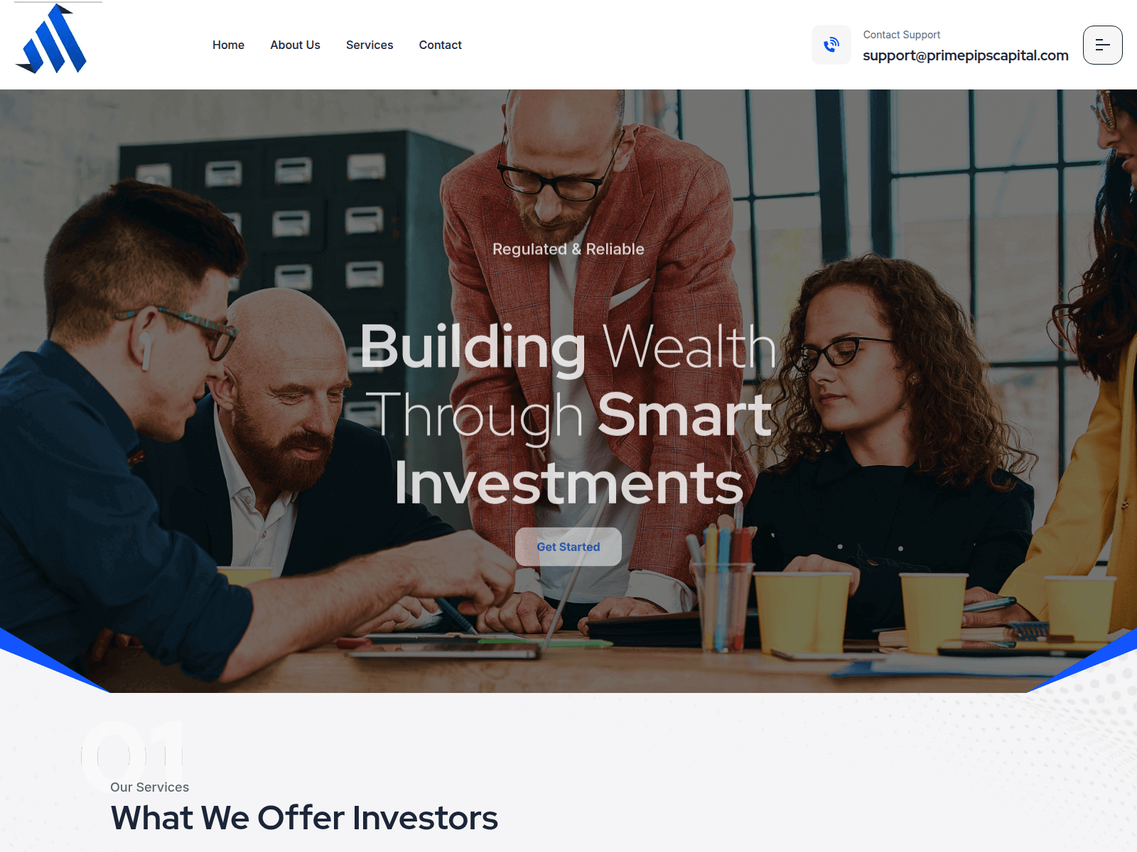 Screenshot of primepipscapital.com