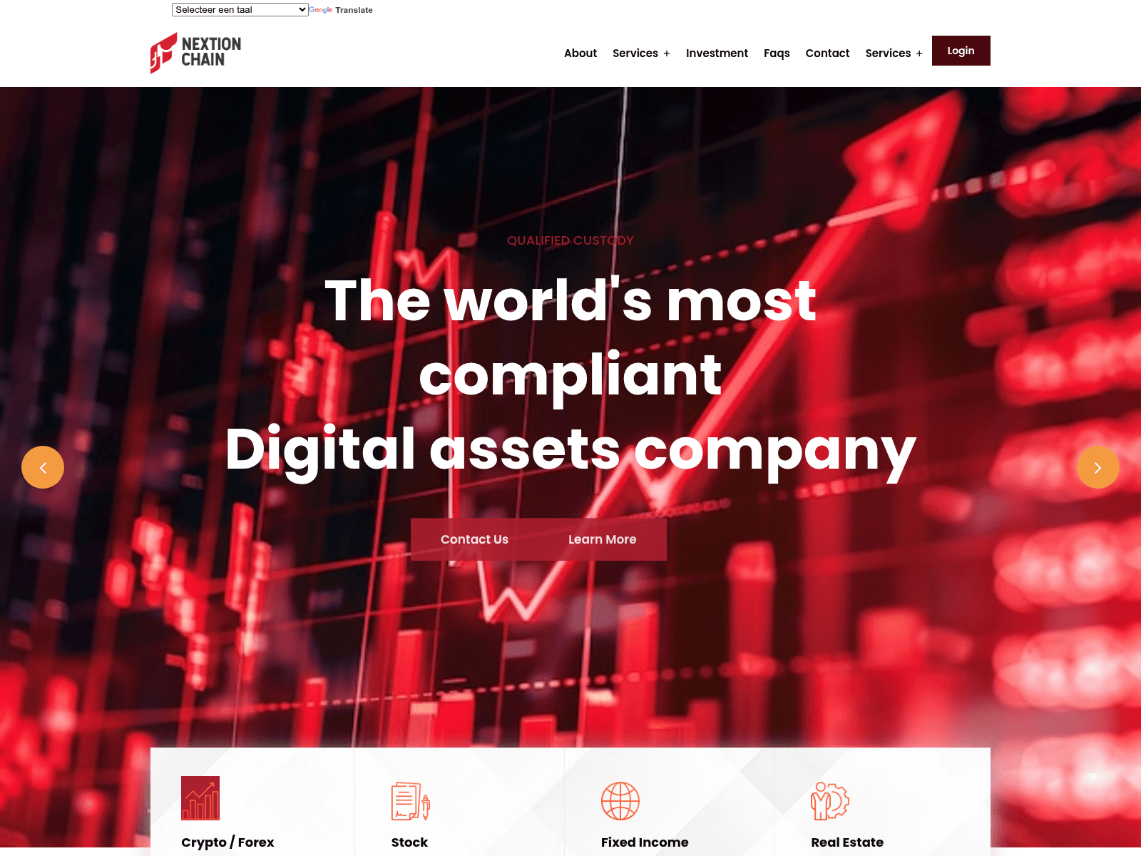 Screenshot of nextionchain.ltd