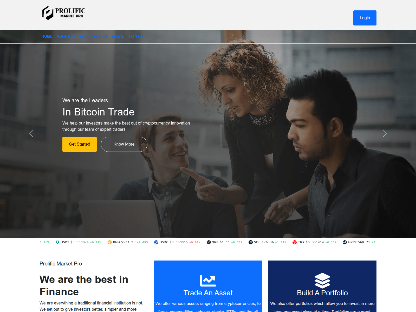 Screenshot of prolificmarketpro.com