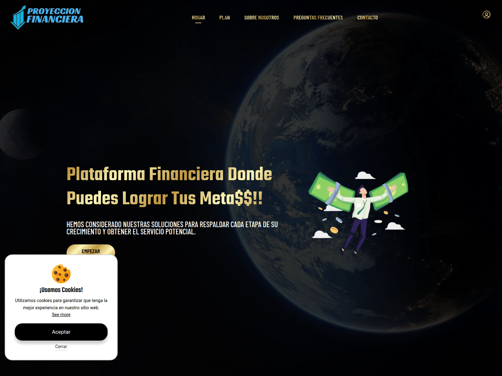 Screenshot of proyeccionfinancieraz.com