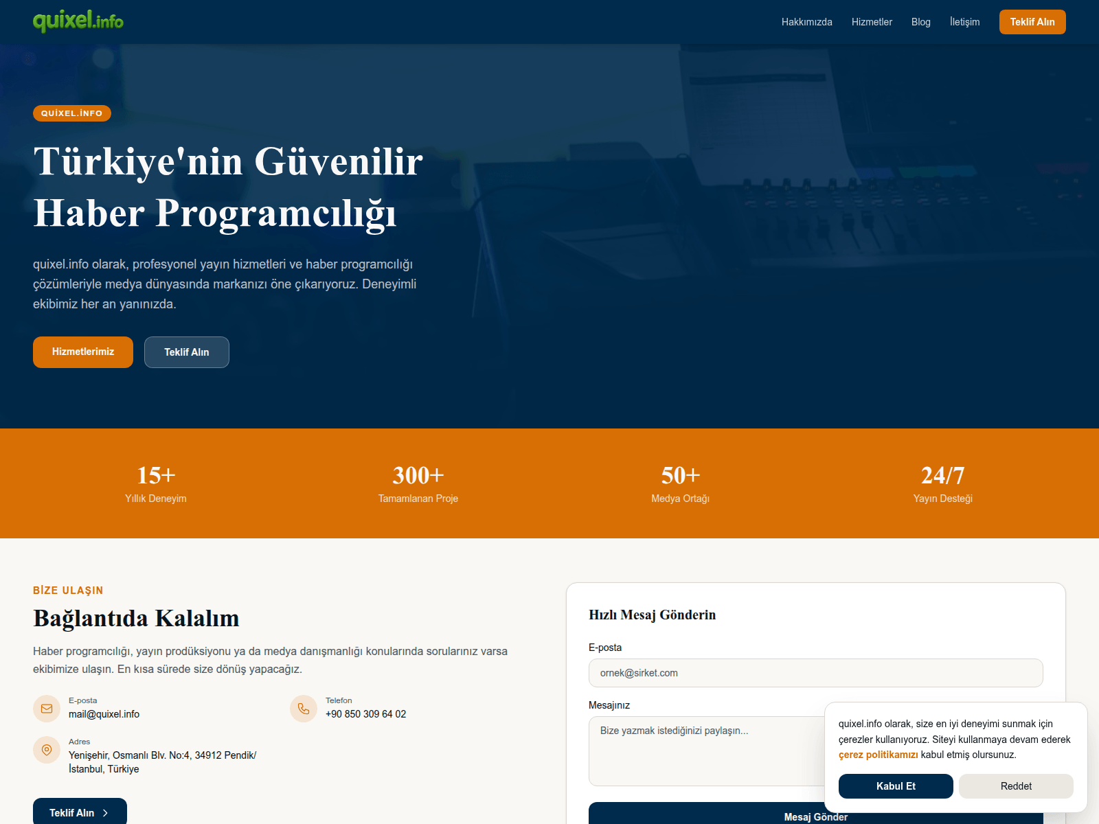 Screenshot of quixel.info