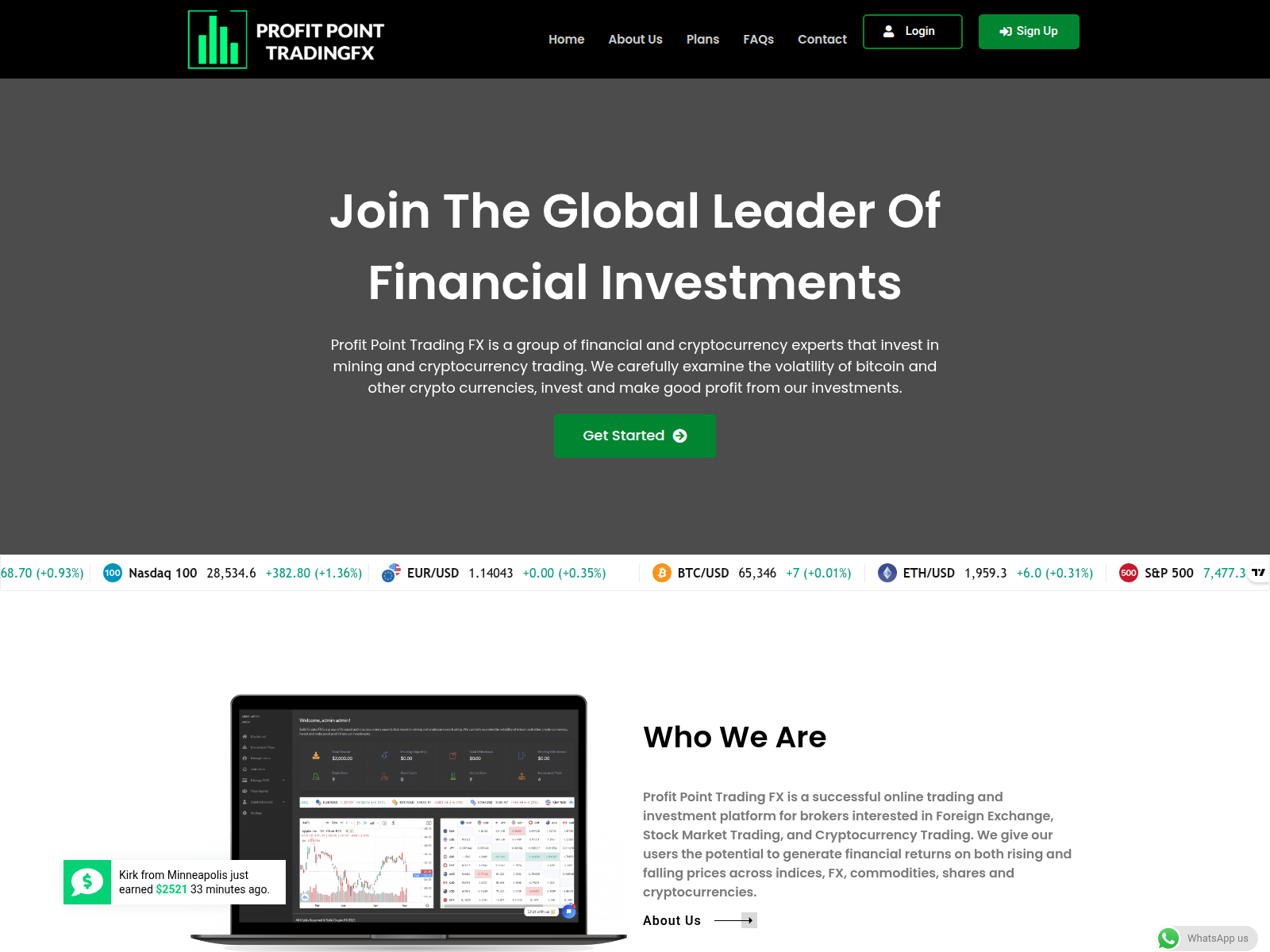 Screenshot of profitxpoint.com