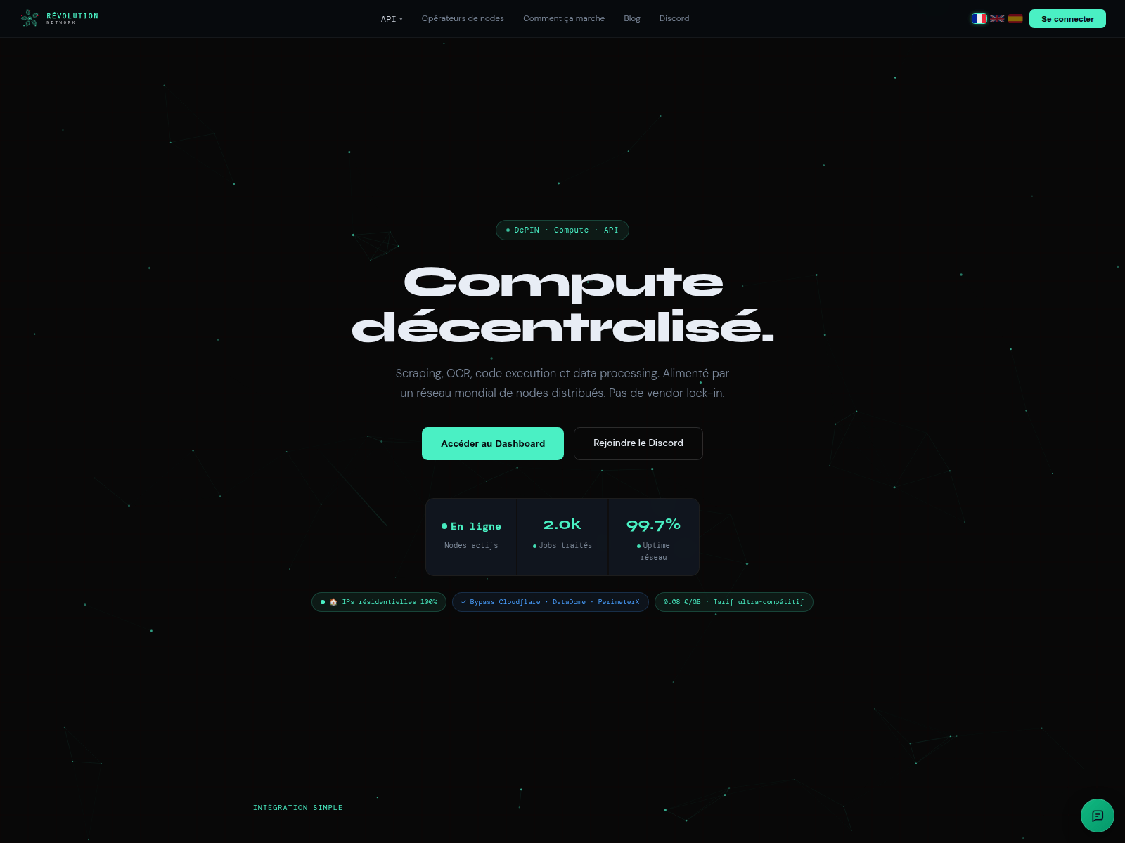 Screenshot of revolution-network.fr