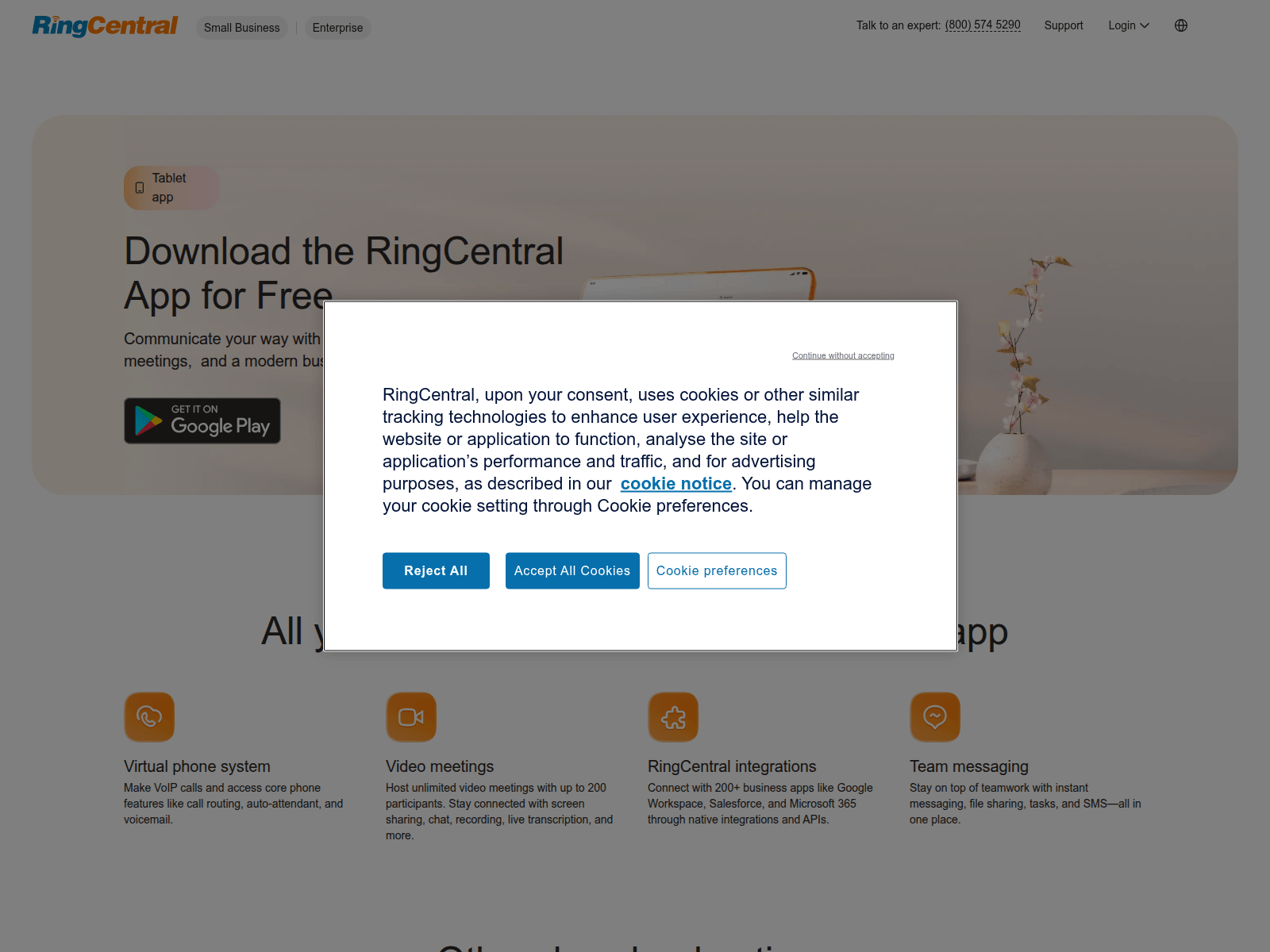 Screenshot of rlngcentrel.com