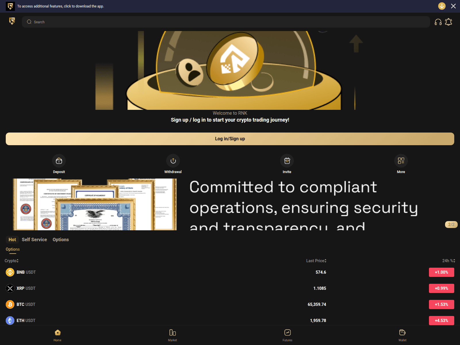 Screenshot of rnk-ex.net