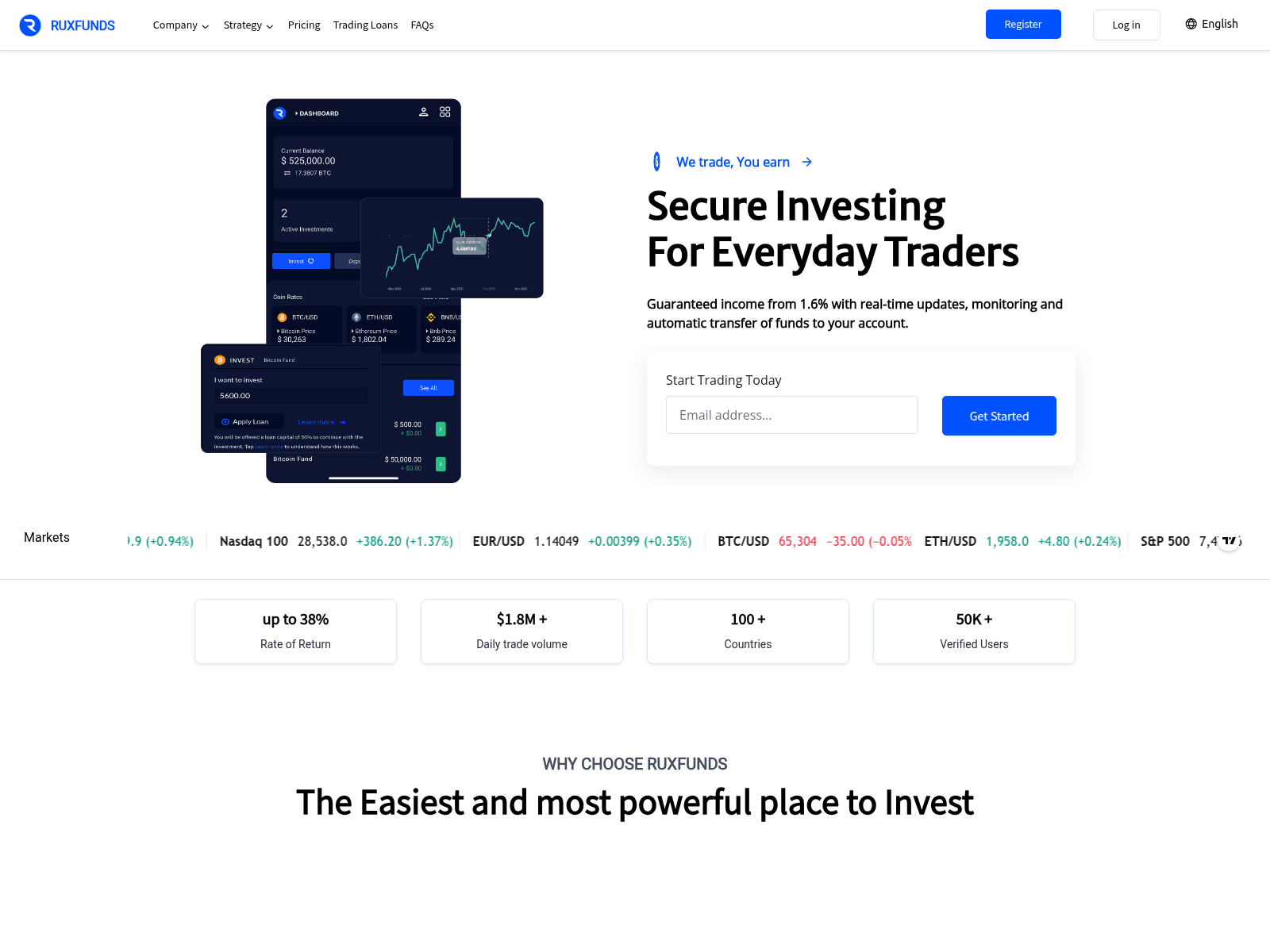 Screenshot of ruxfunds.net