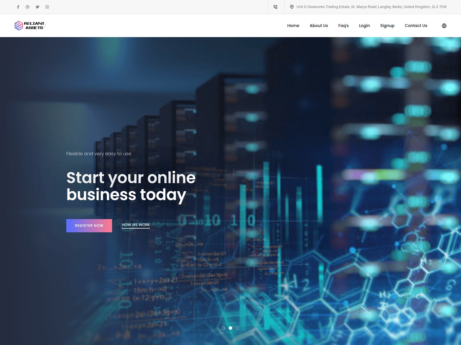 Screenshot of reliantequityltd.com
