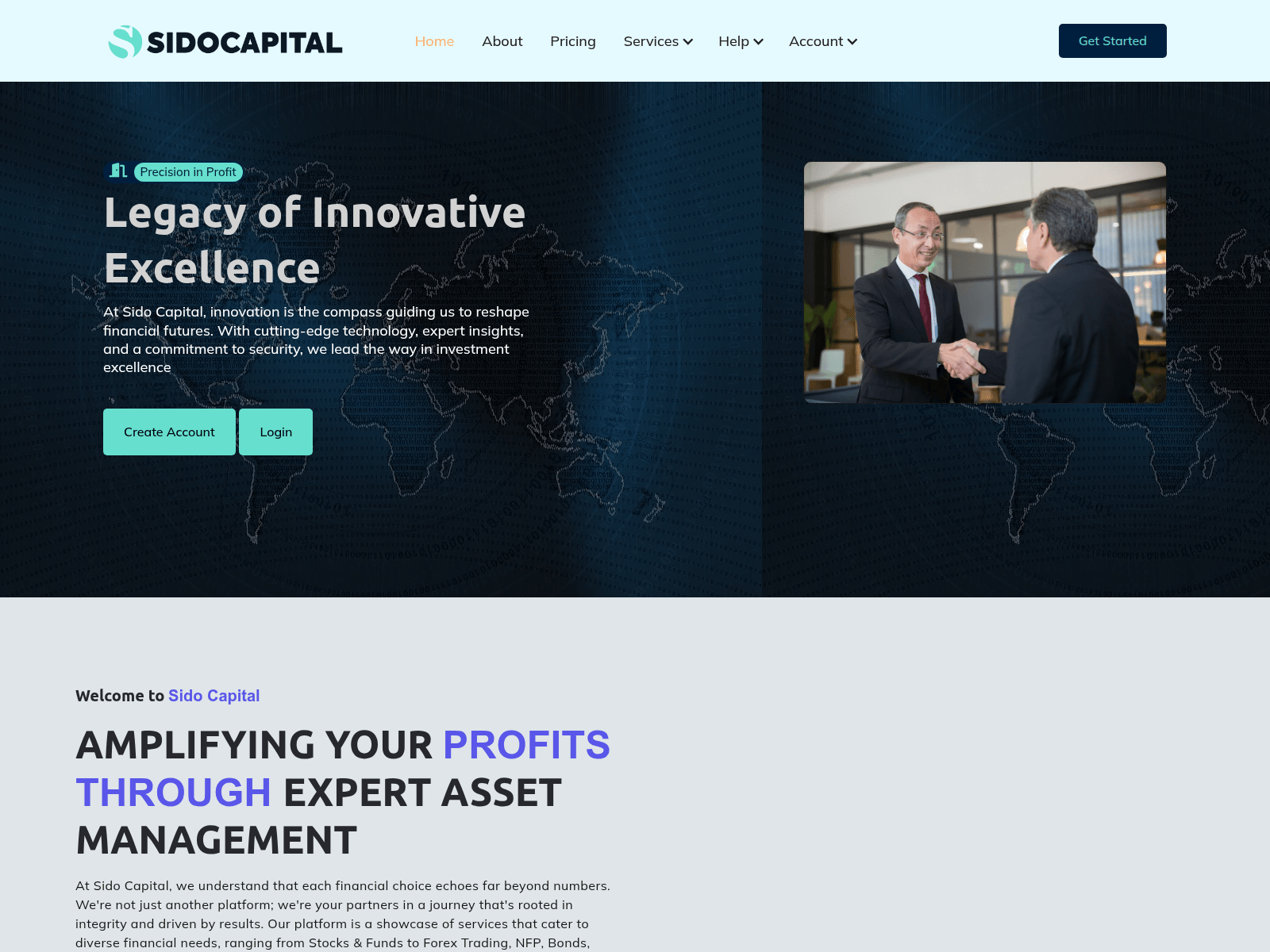 Screenshot of sidocapital.com