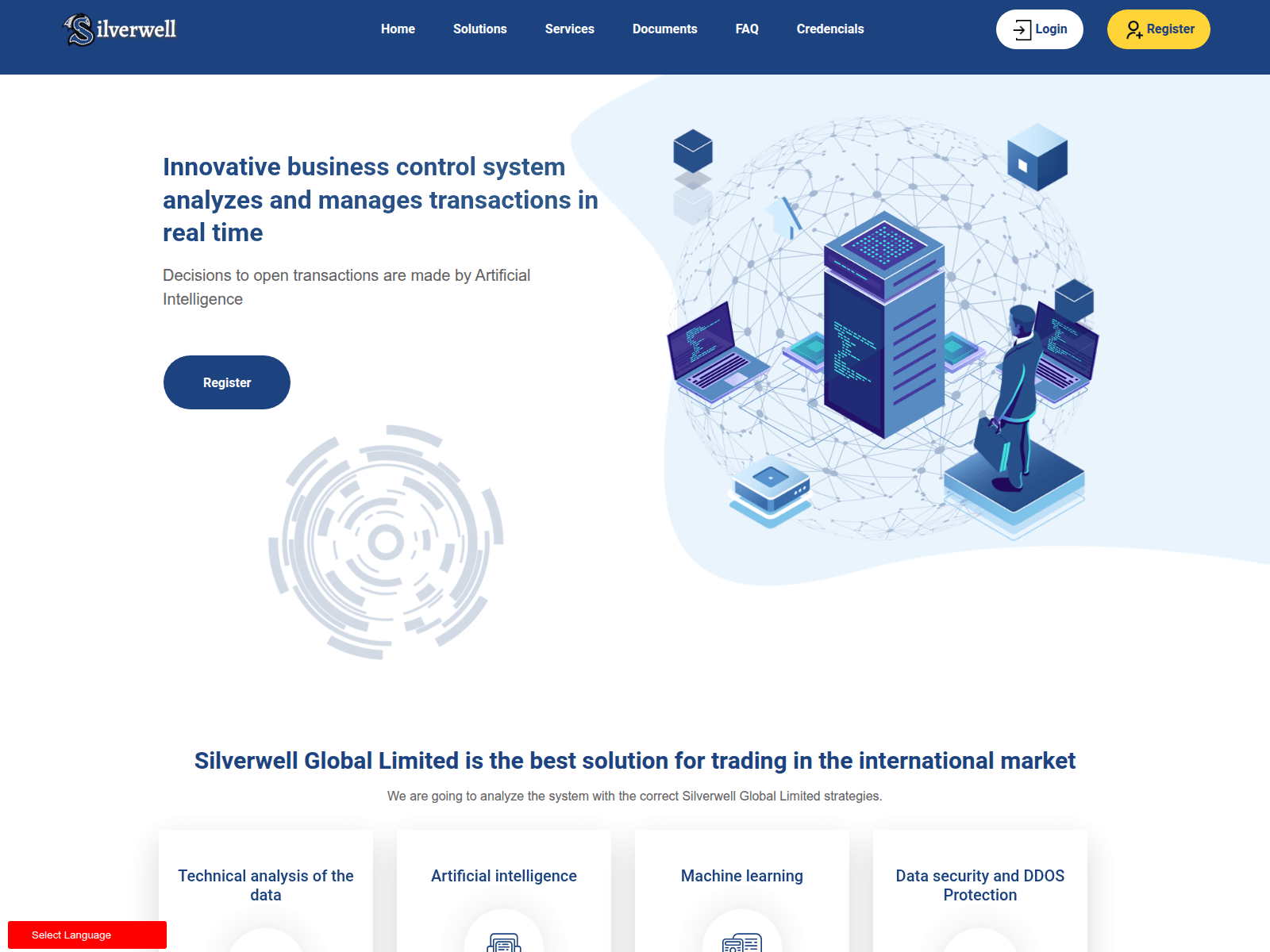 Screenshot of silverwellgloballimited.com