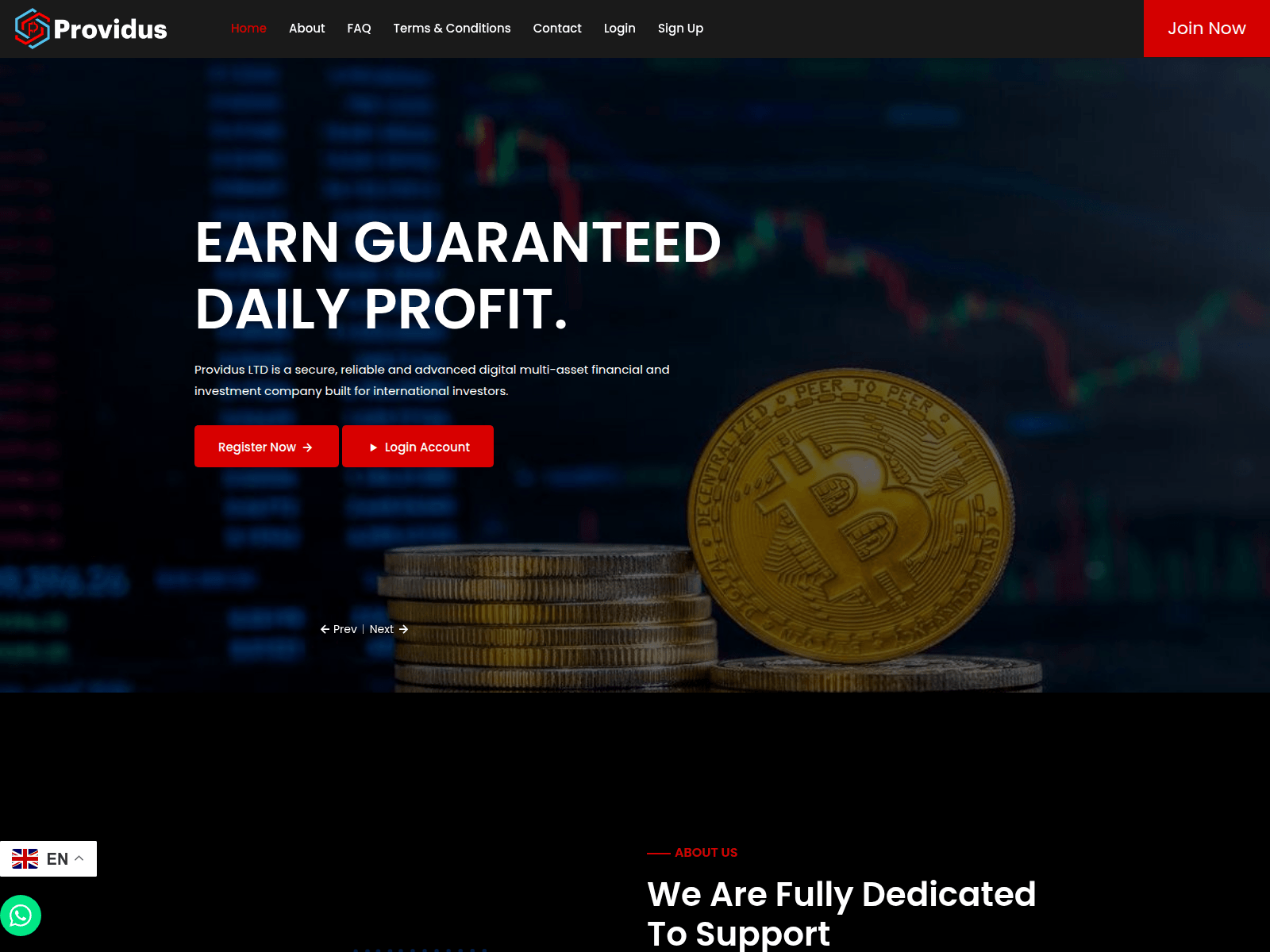 Screenshot of providusltd.io