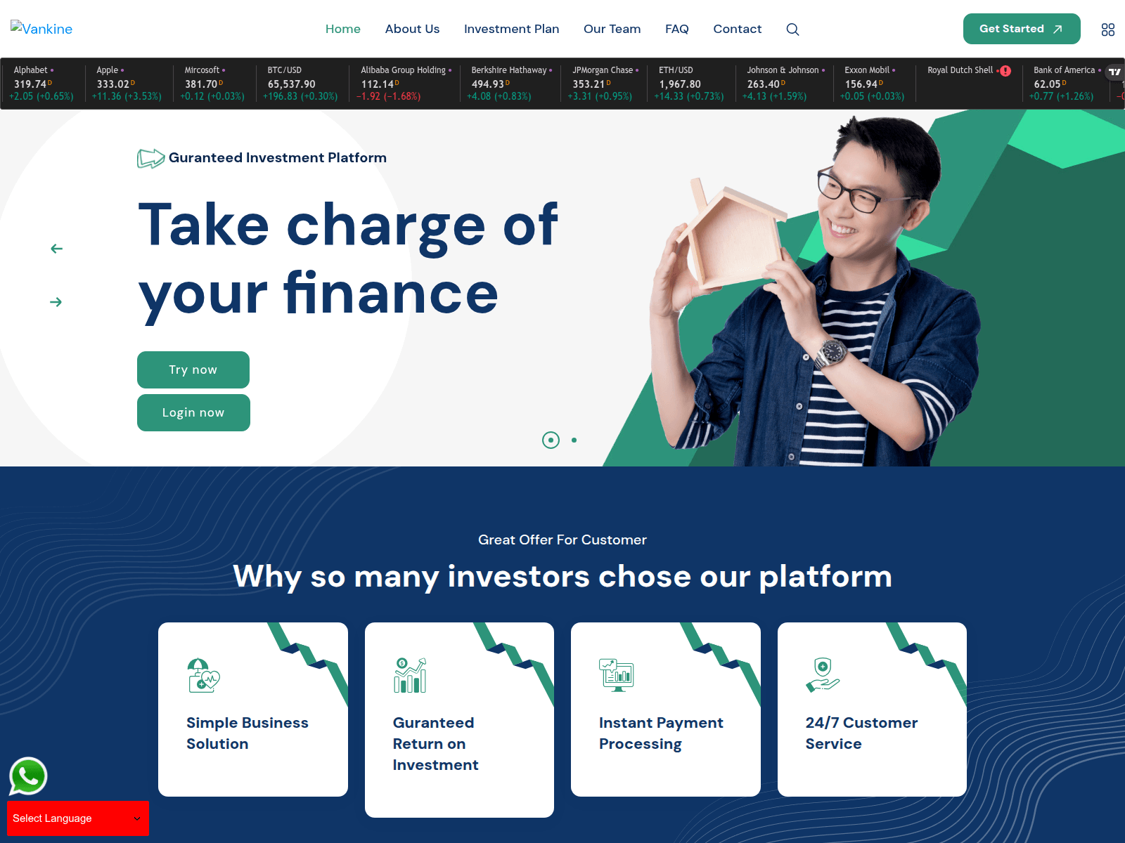 Screenshot of sterlingfinhld.com
