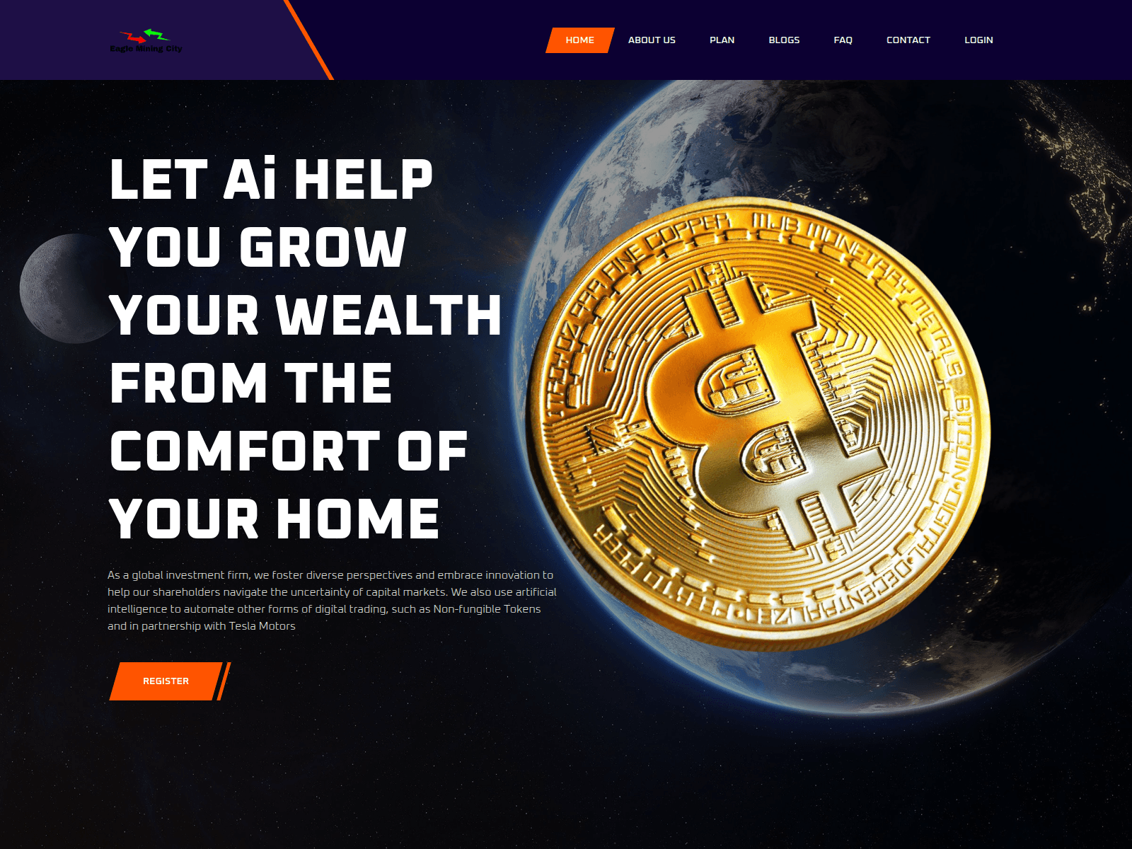Screenshot of theeagleminingcityhub.com