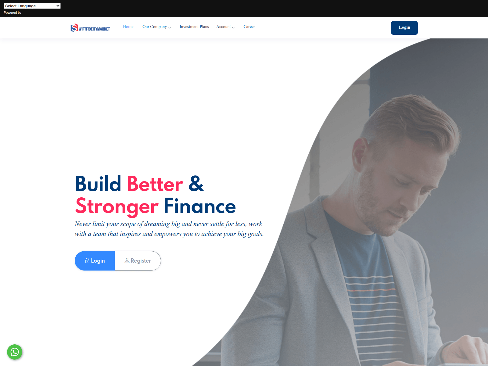 Screenshot of swiftfidelitymarket.org