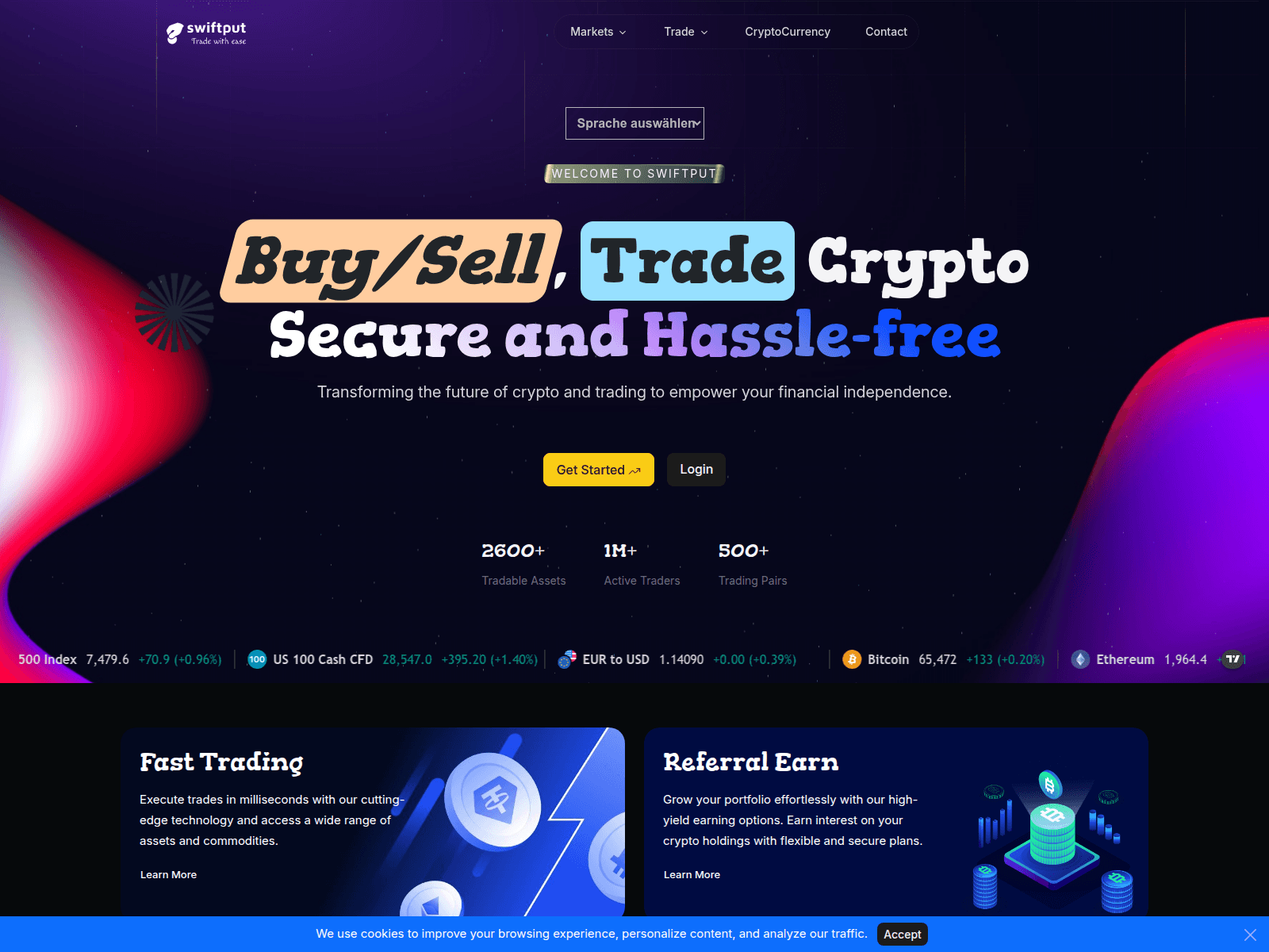 Screenshot of swiftput.com