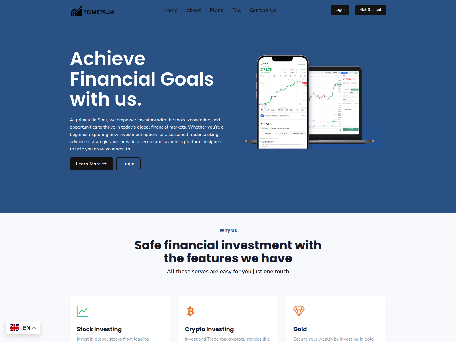 Screenshot of primetalia.com