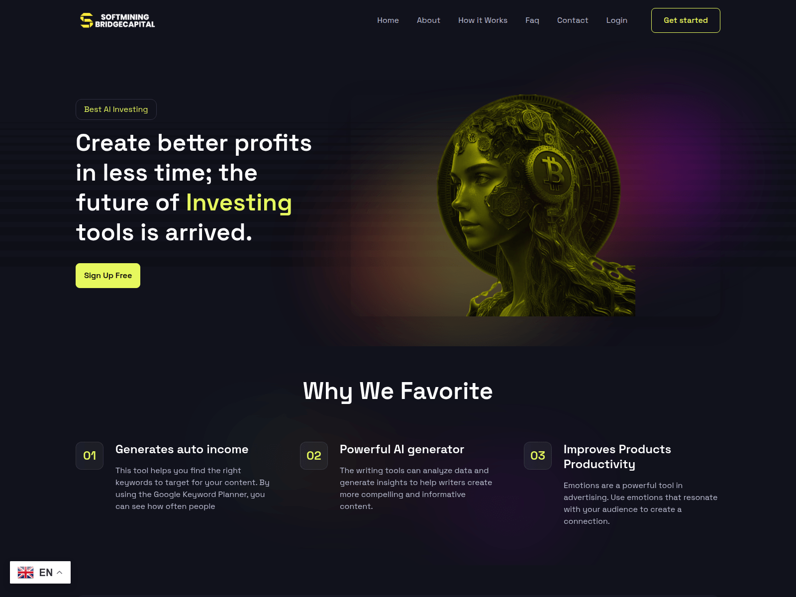 Screenshot of softmining-bridgecapital.com