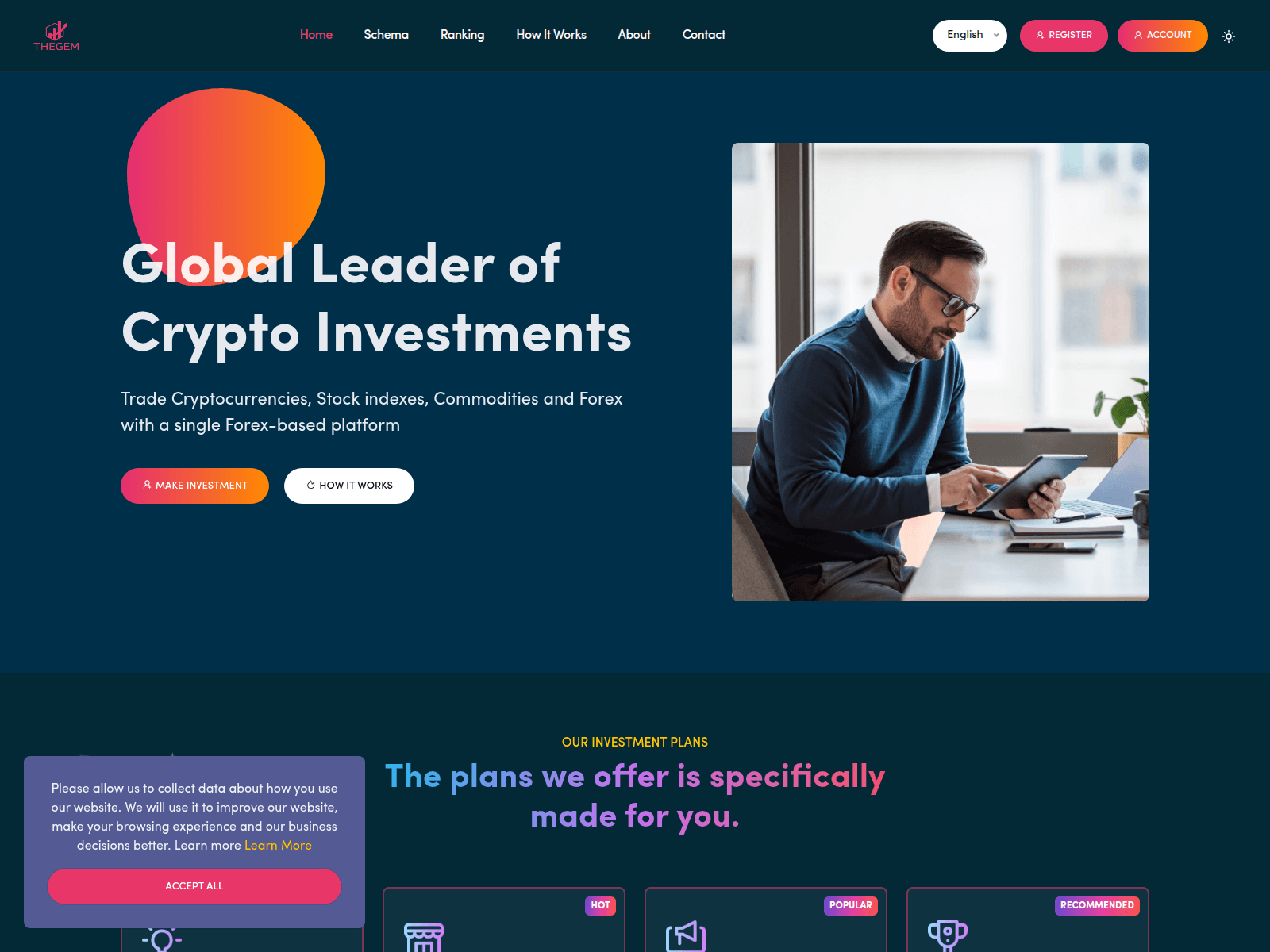 Screenshot of thegemtrading.org