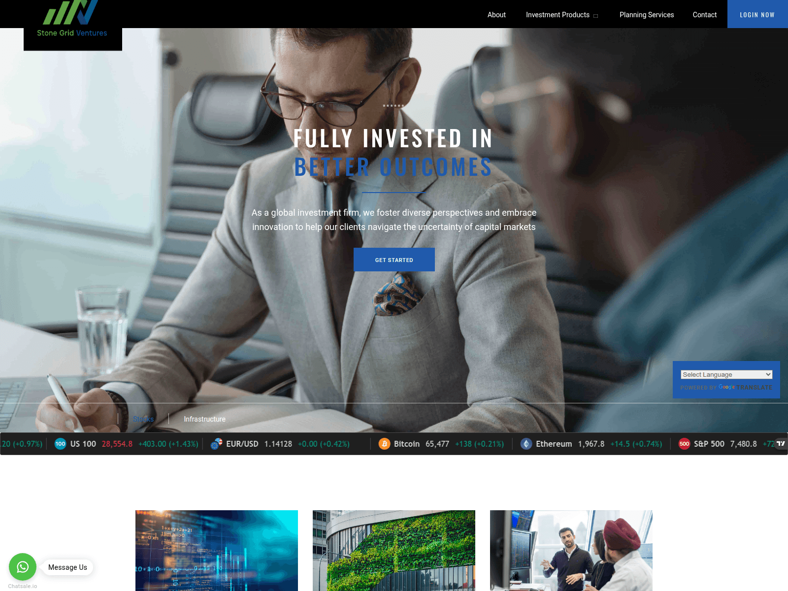 Screenshot of stonegridventures.com