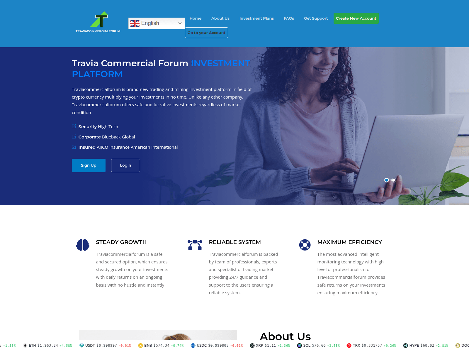 Screenshot of traviacommercialforum.com