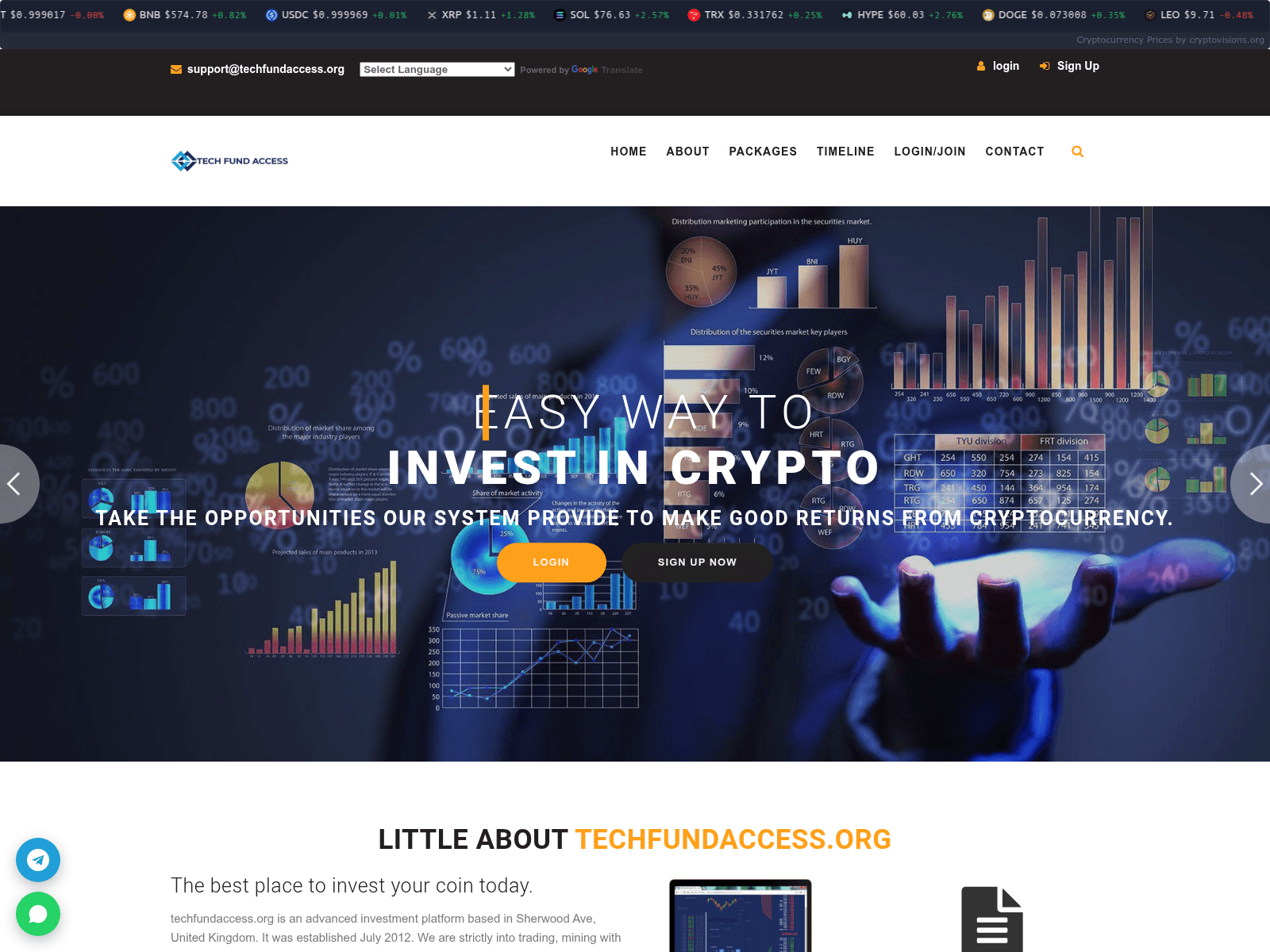 Screenshot of techfundaccess.org
