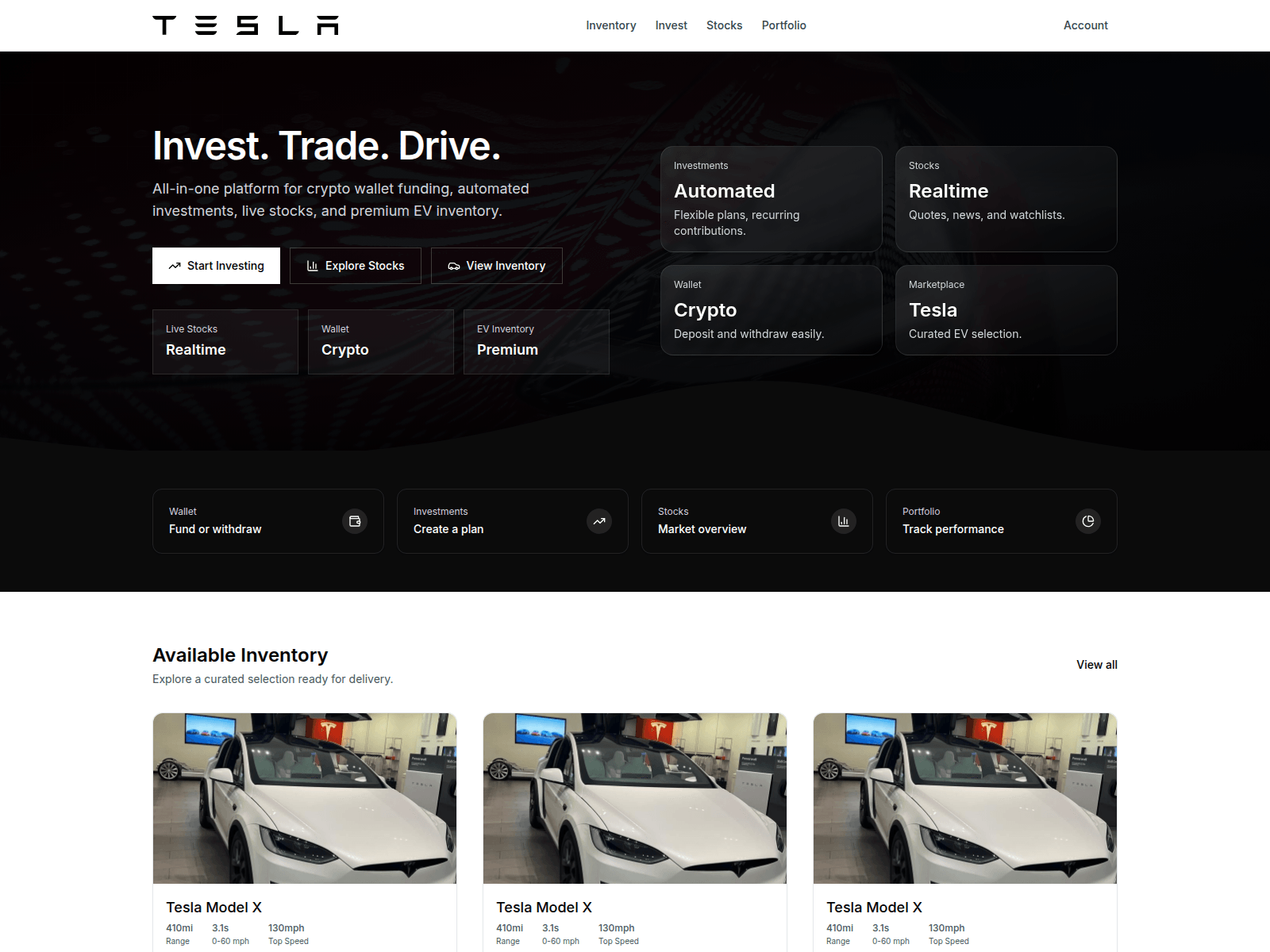 Screenshot of tesquantmarket.com