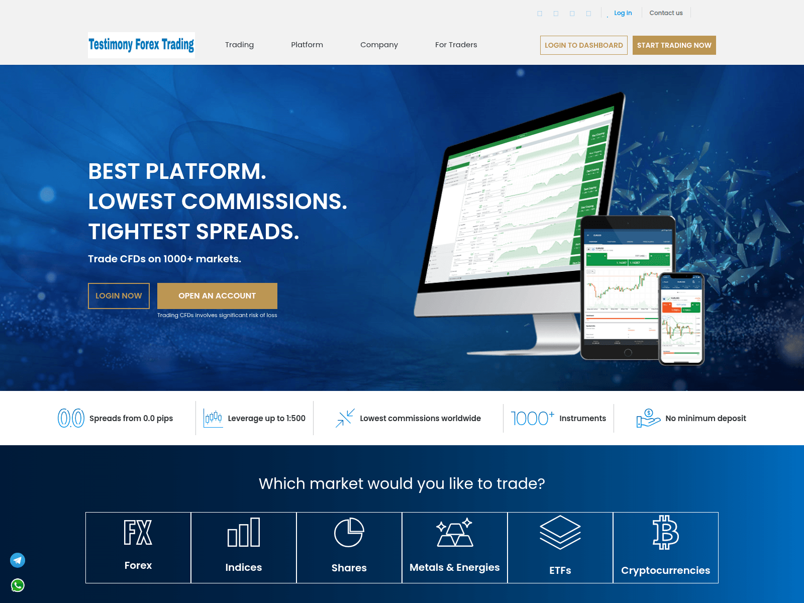 Screenshot of testimonyforextrading.live