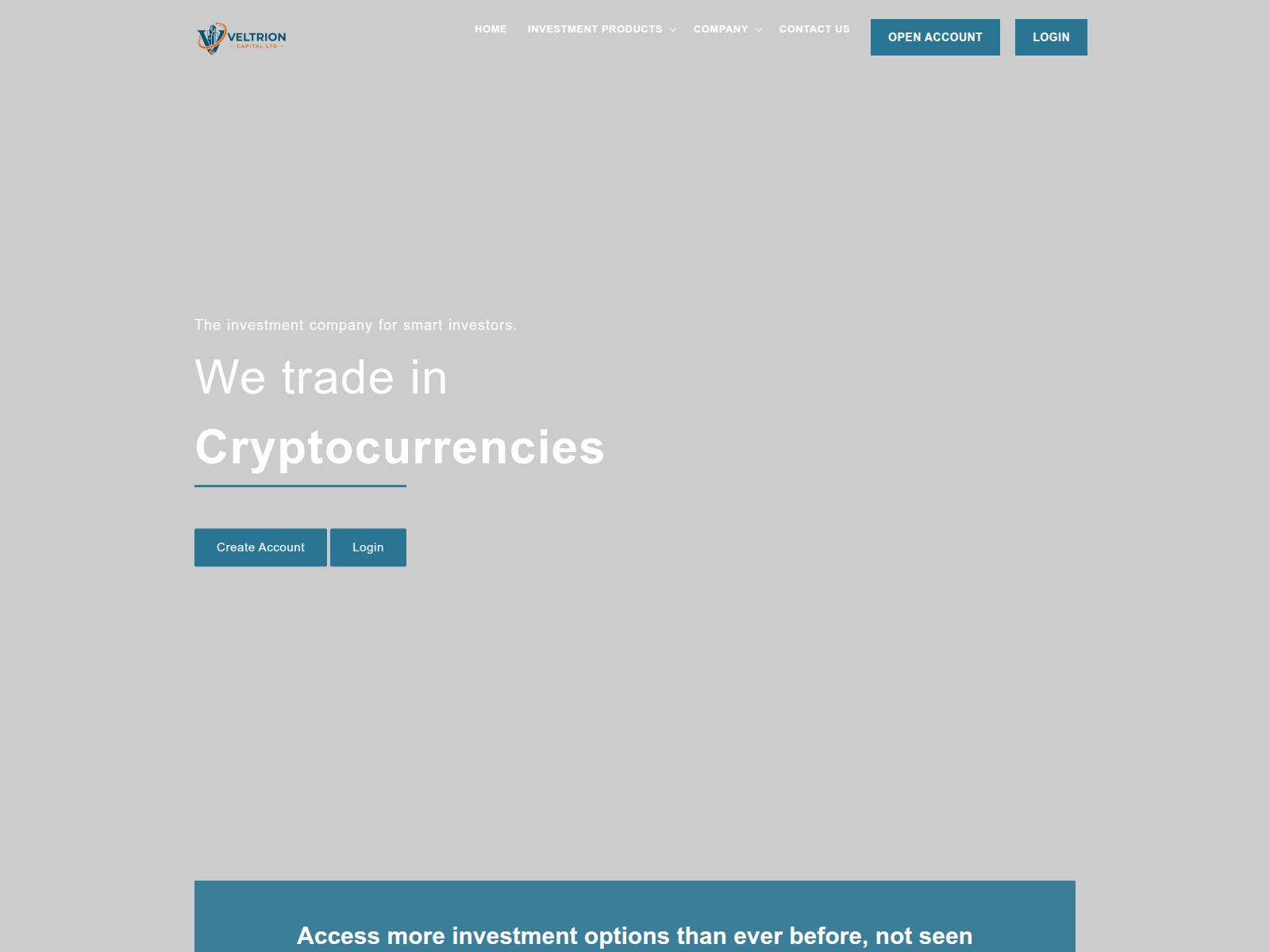 Screenshot of veltrioncapitalltd.com