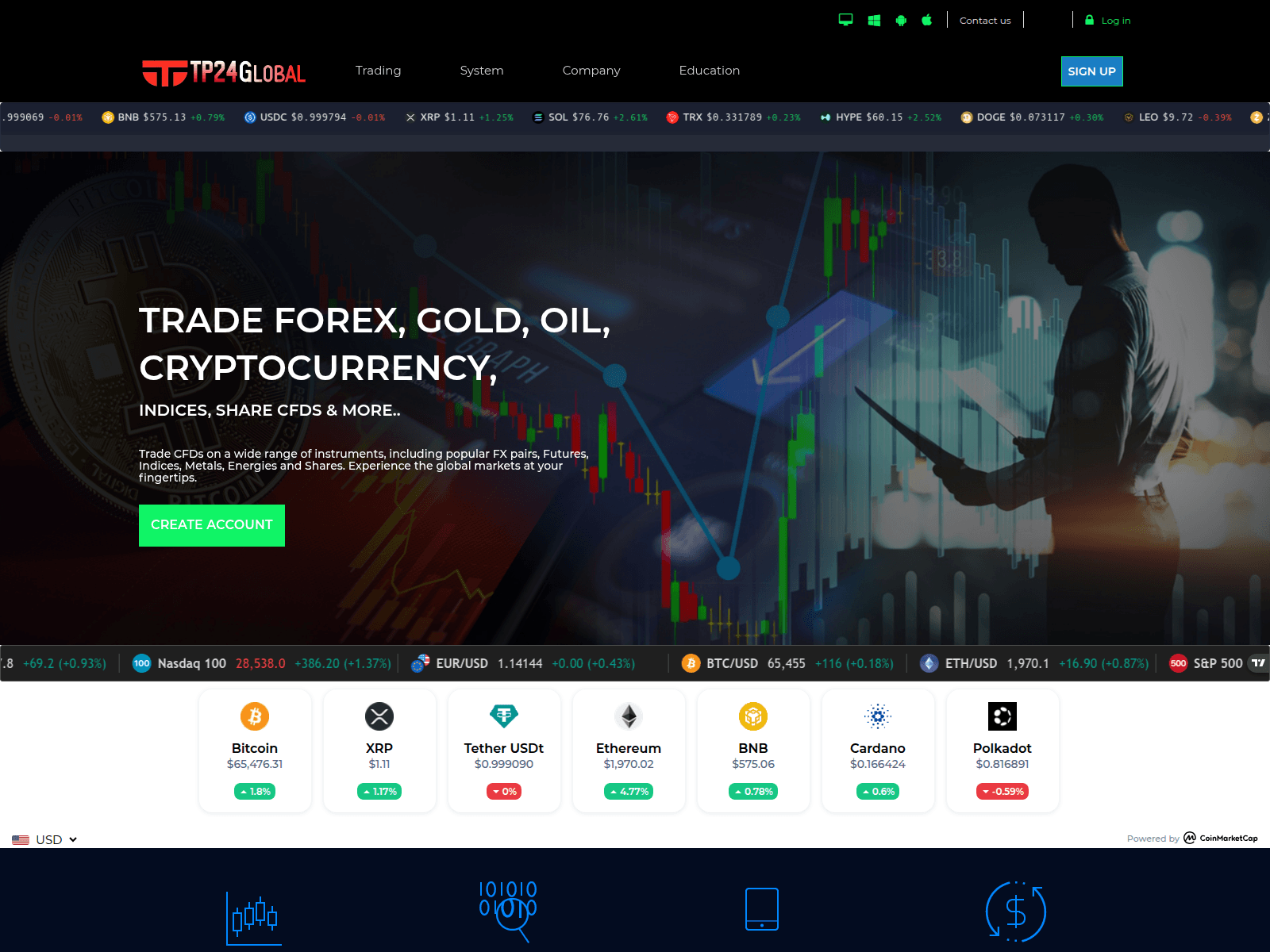 Screenshot of tp24globalfx.com