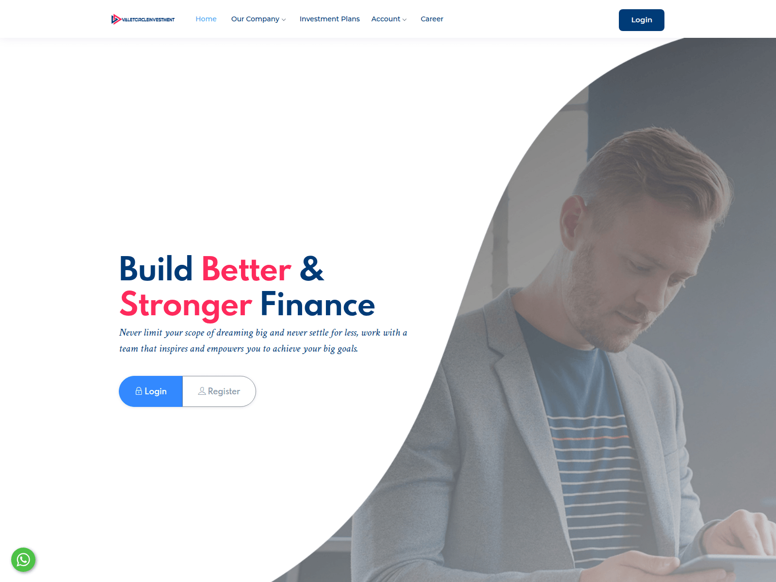 Screenshot of valetcircleinvestment.org