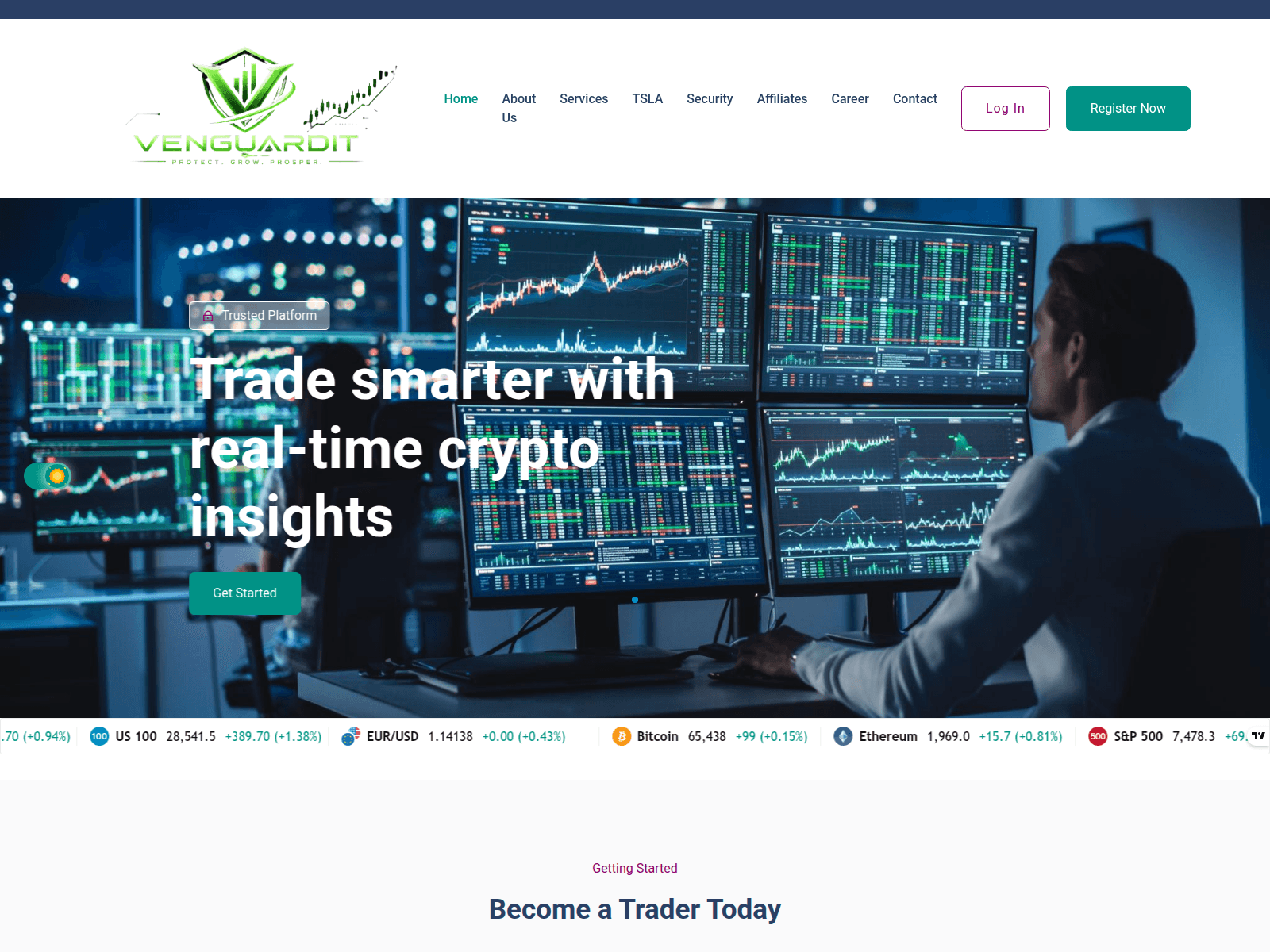 Screenshot of venguardit.com