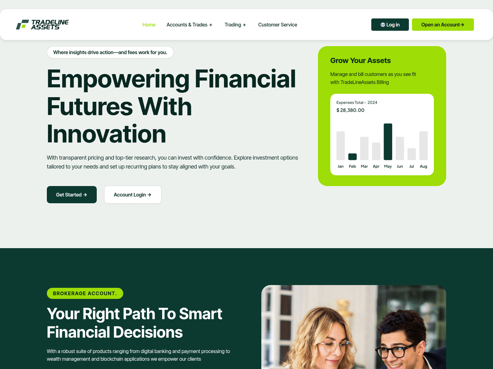 Screenshot of tradelineassets.com