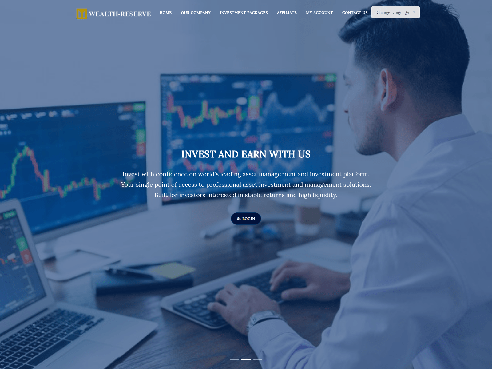 Screenshot of wealth-reserves.com