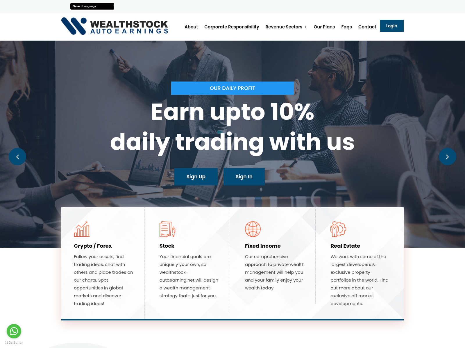 Screenshot of wealthstock-autoearning.net