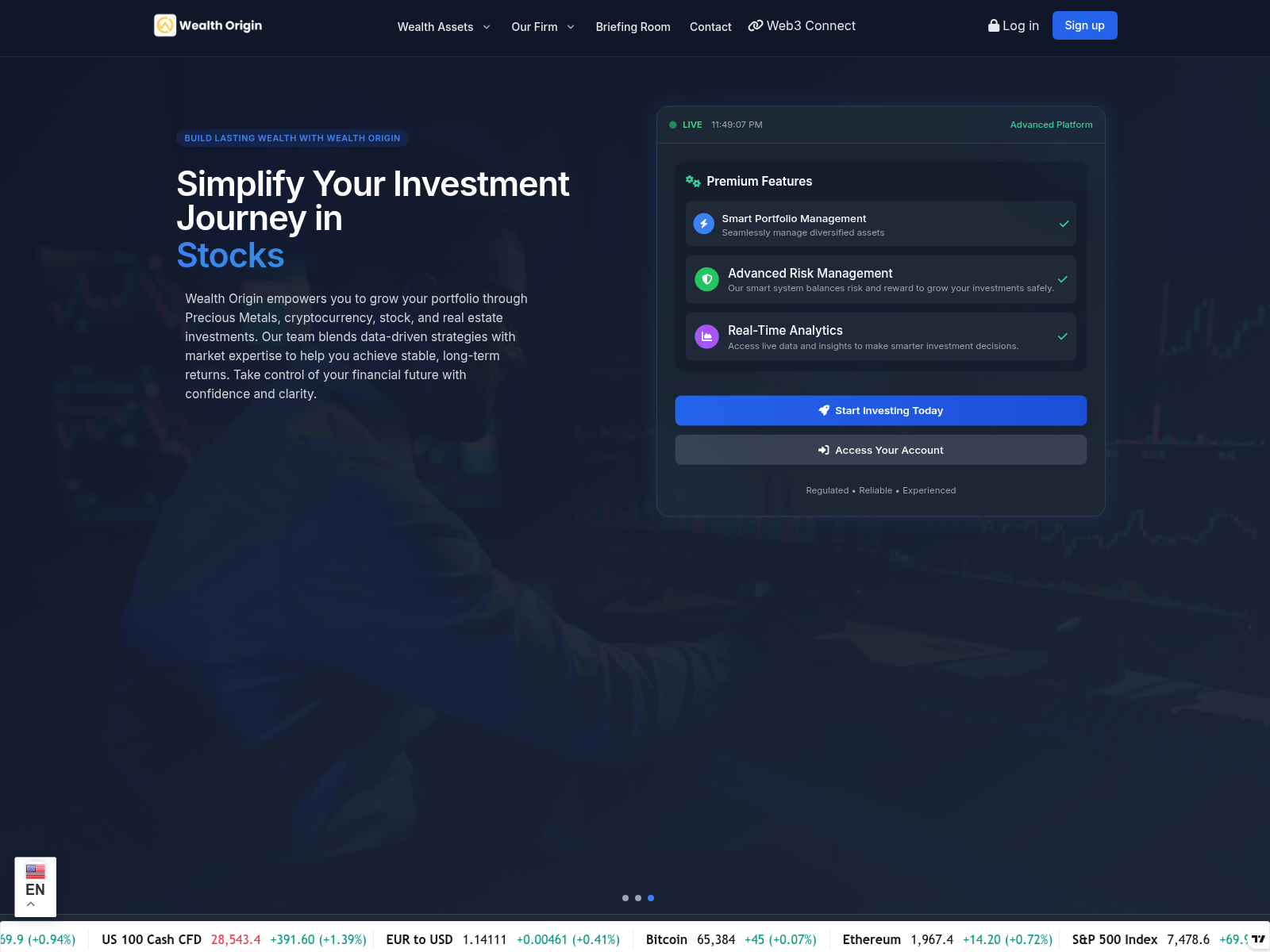 Screenshot of wealthorigin.org