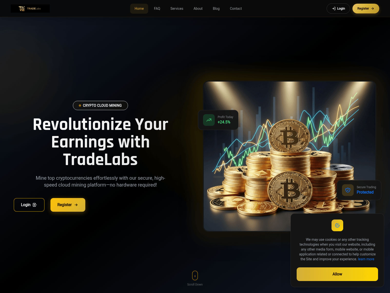 Screenshot of tradelabs.live