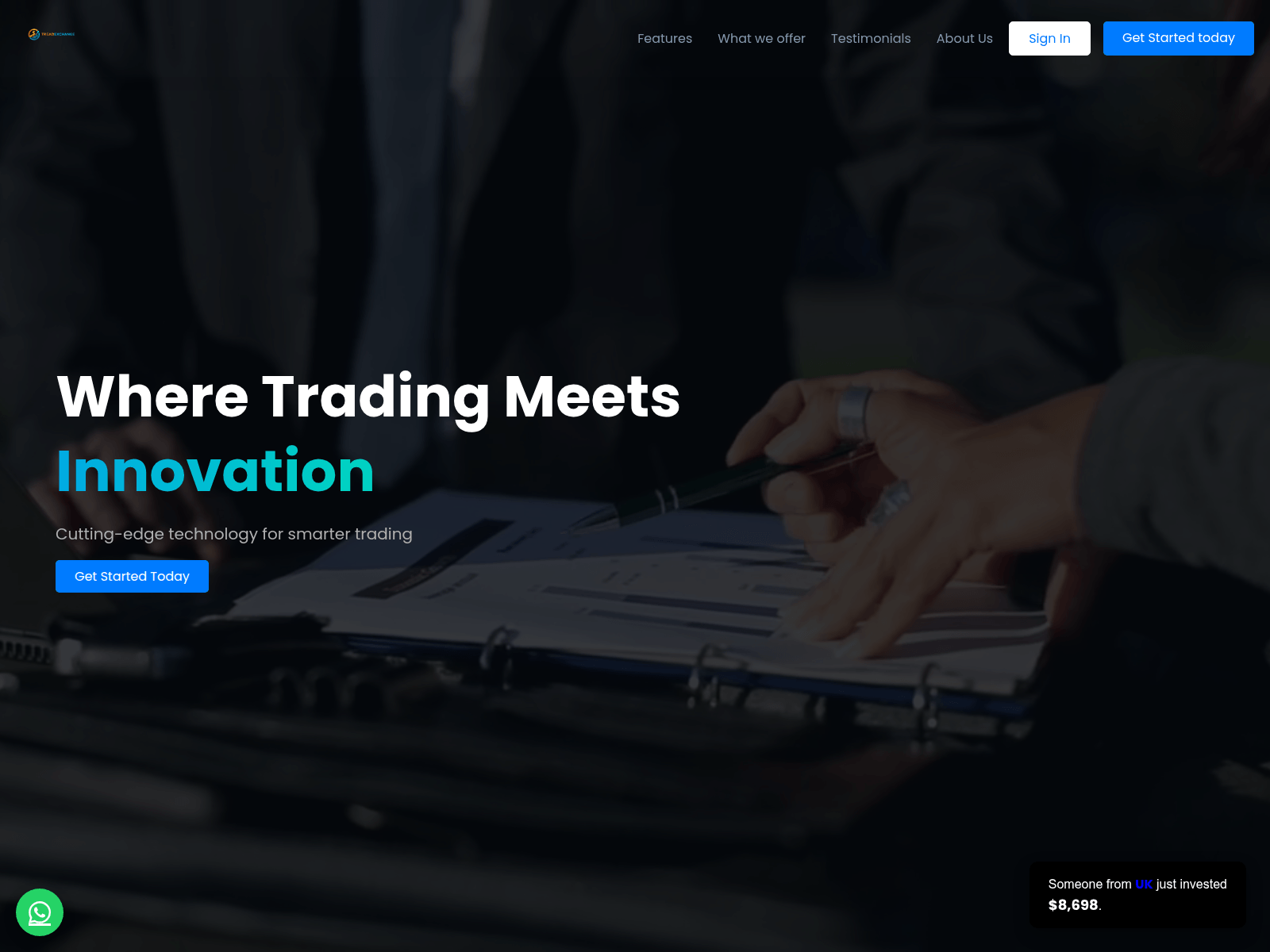 Screenshot of treadperfectunitexchange.com