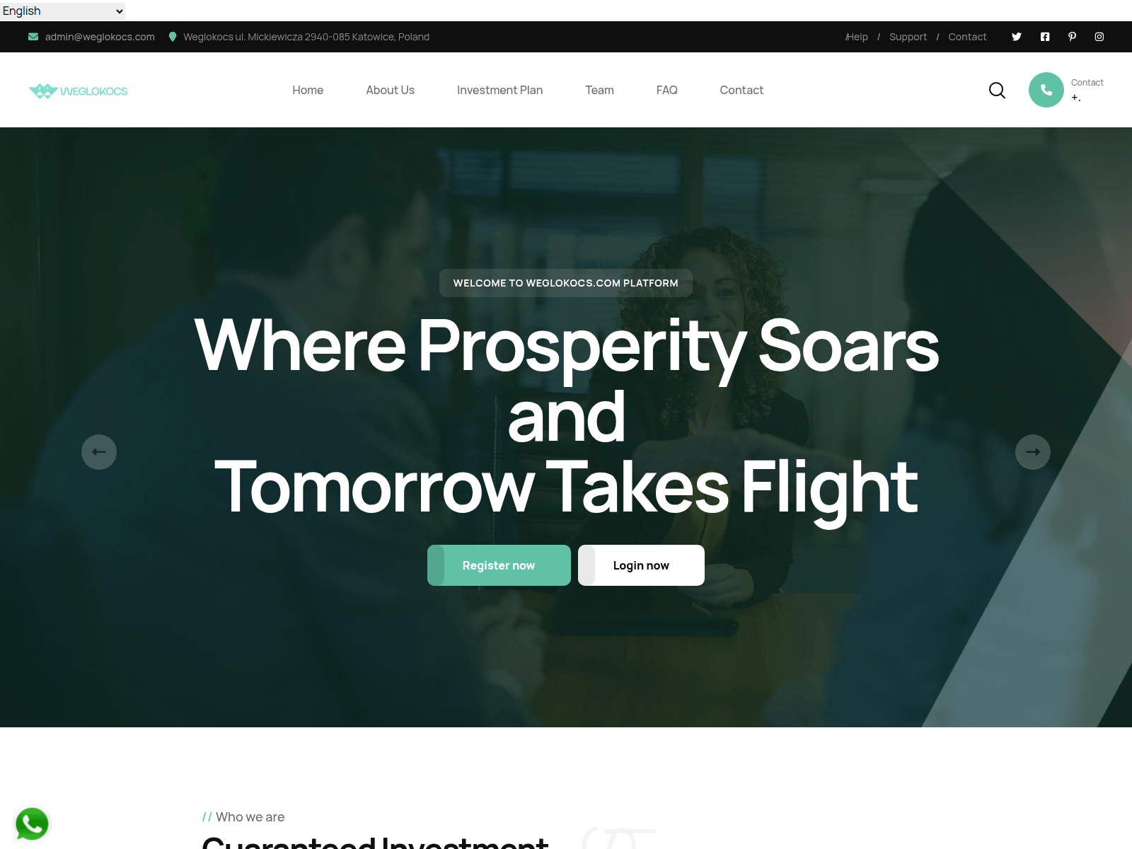 Screenshot of weglokocs.com