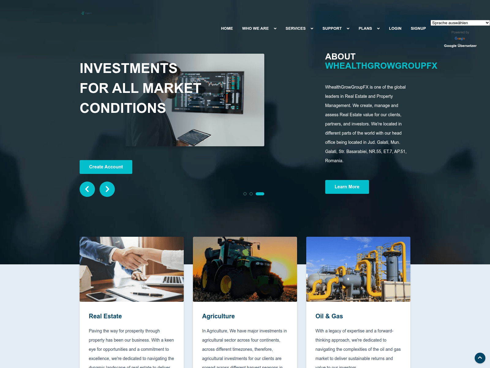 Screenshot of whealthgrowgroup.com