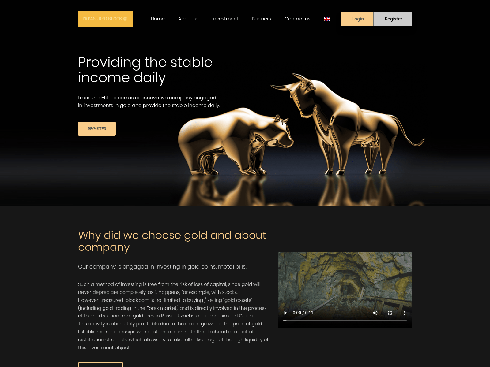 Screenshot of treasured-block.com