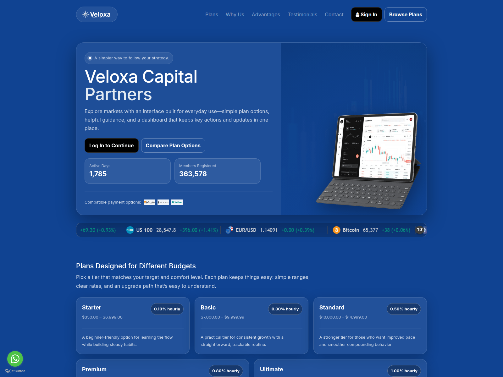Screenshot of veloxapartners.org