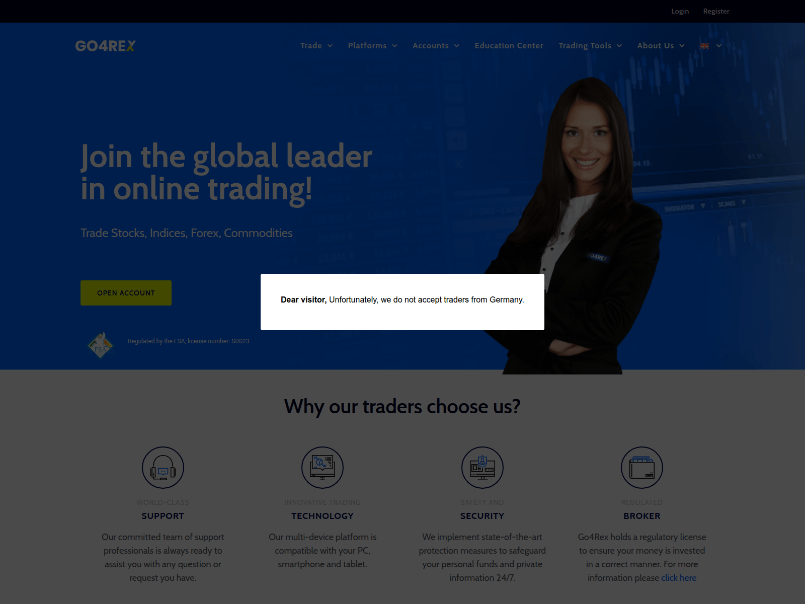 Screenshot of go4rex.com